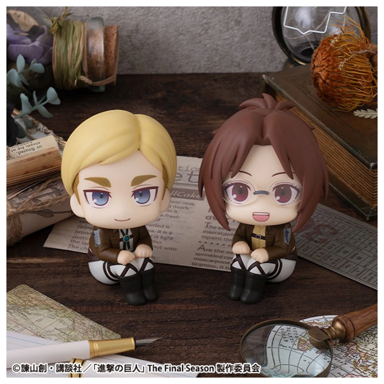 Attack on Titan Look Up PVC statue Hange Zoe & Erwin Smith (s poklonom) 11 cm fotografija proizvoda