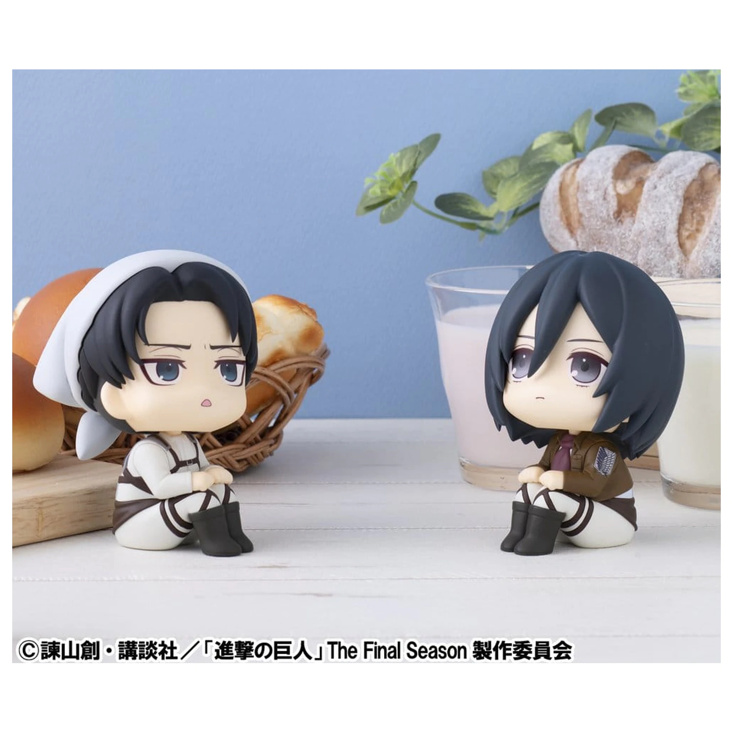 Attack on Titan Look Up PVC figurice Levi Cleaning up Ver. & Mikasa Ackerman (s poklonom) 11 cm fotografija proizvoda