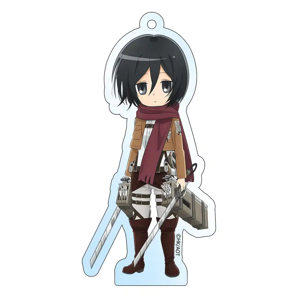 Attack on Titan Akrilni privjesak za ključeve Mikasa Holografski 8 cm fotografija proizvoda