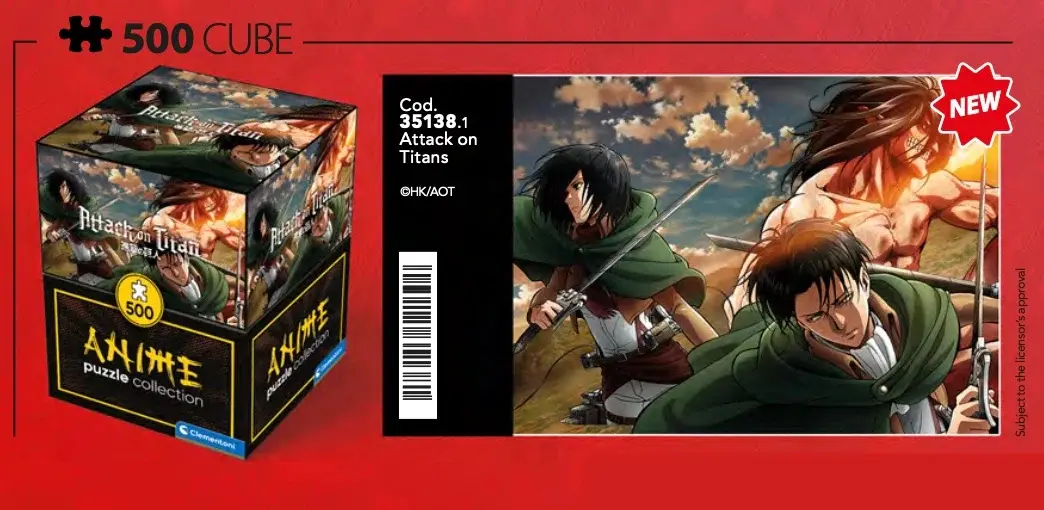 Attack on Titan puzzle Levi, Mikasa and Eren Titan slagalica fotografija proizvoda