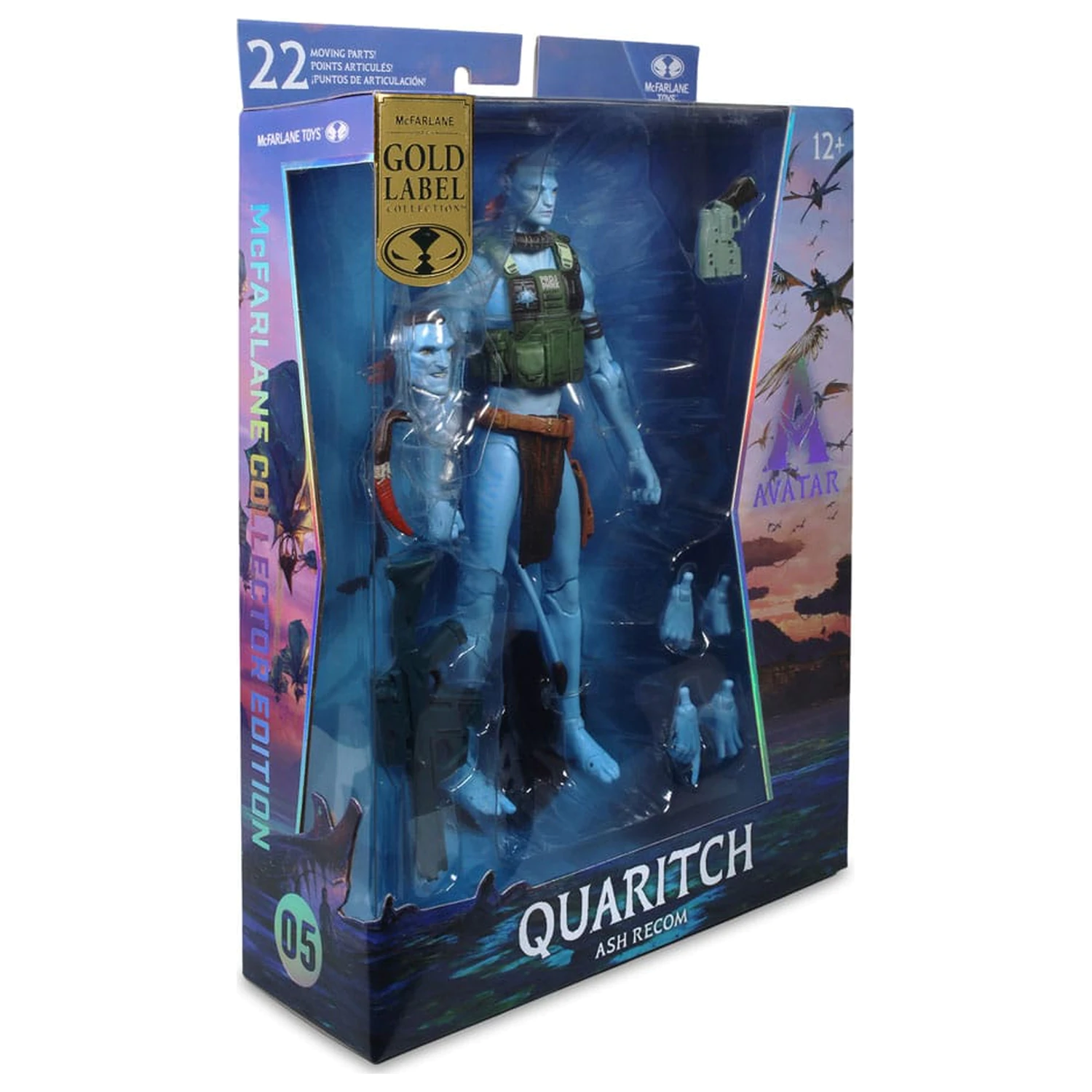 Avatar: Fire and Ash akcijska figura Quaritch (Ash Recom) (Gold Label) 18 cm fotografija proizvoda