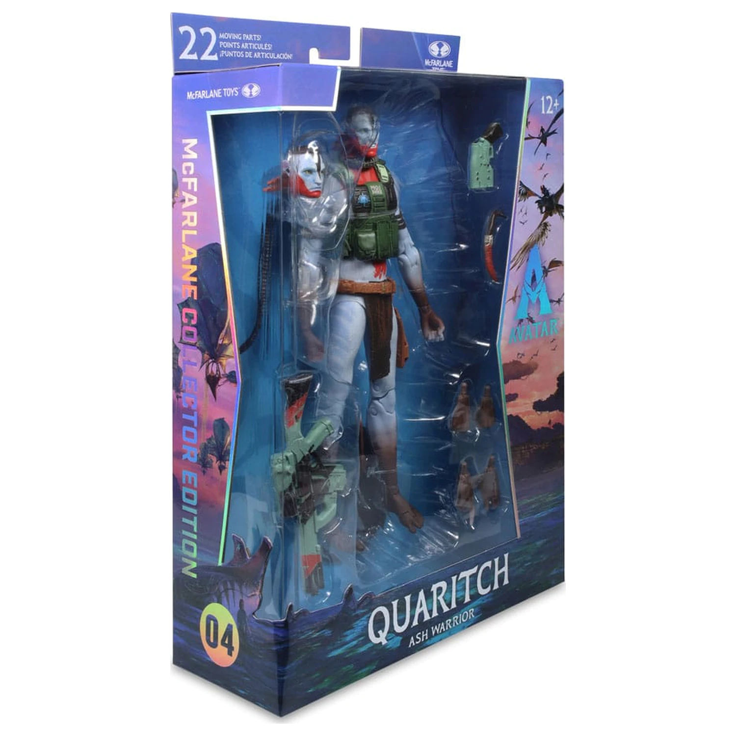 Avatar: Fire and Ash akcijska figura Recom Quaritch (Ash Warrior) 18 cm fotografija proizvoda