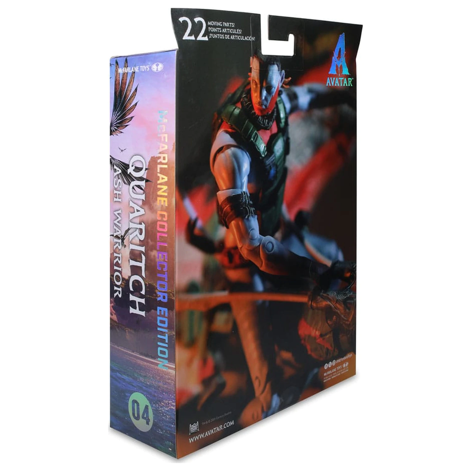 Avatar: Fire and Ash akcijska figura Recom Quaritch (Ash Warrior) 18 cm fotografija proizvoda