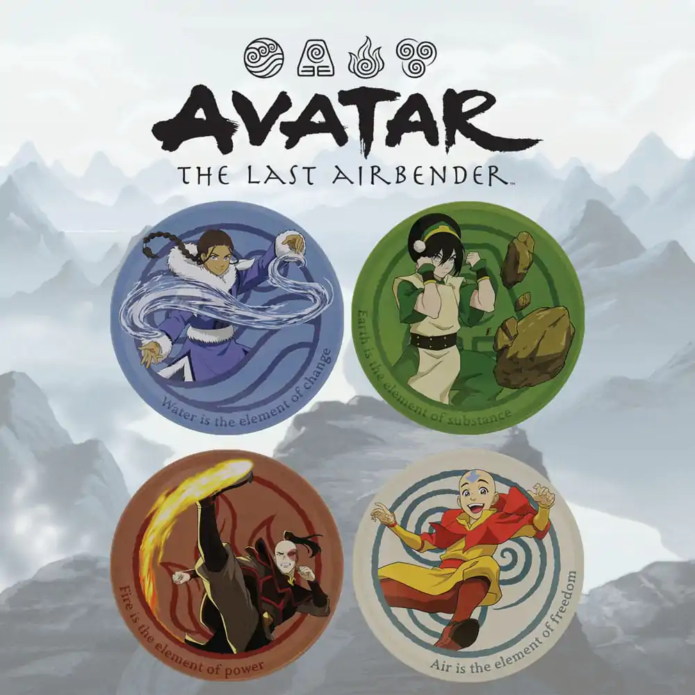 Avatar The Last Airbender Podmetač za čaše, 4-Pack fotografija proizvoda