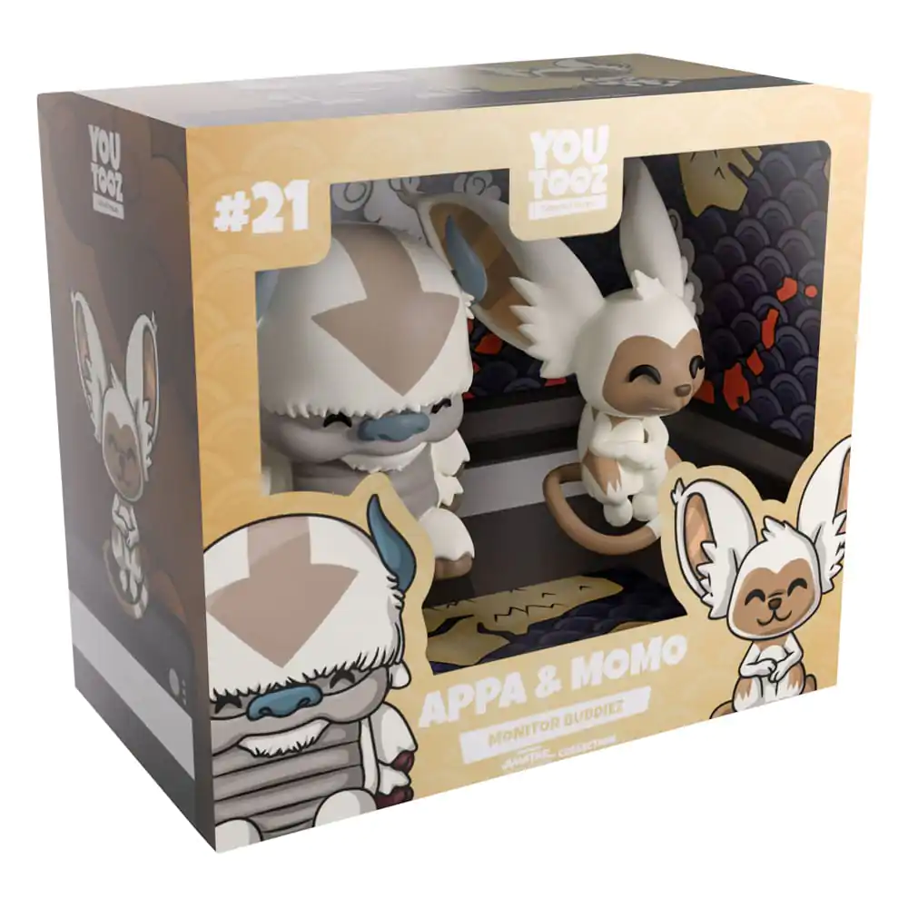 Avatar: The Last Airbender Vinyl Figure Appa i Momo Monitor Buddiez 5 cm fotografija proizvoda