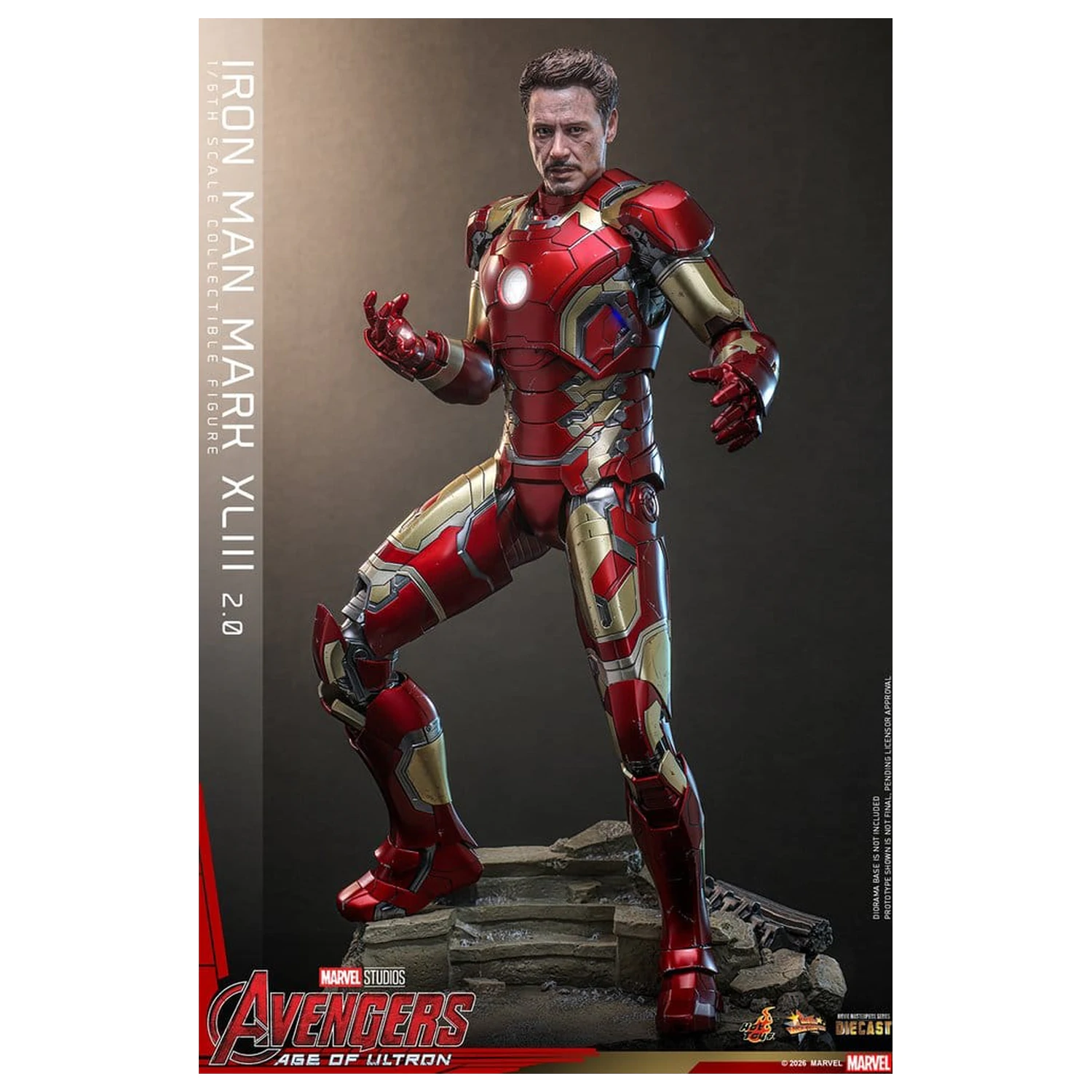 Avengers: Age of Ultron Movie Masterpiece Diecast figura za akciju 1/6 Iron Man Mark XLIII (2.0) 32 cm fotografija proizvoda