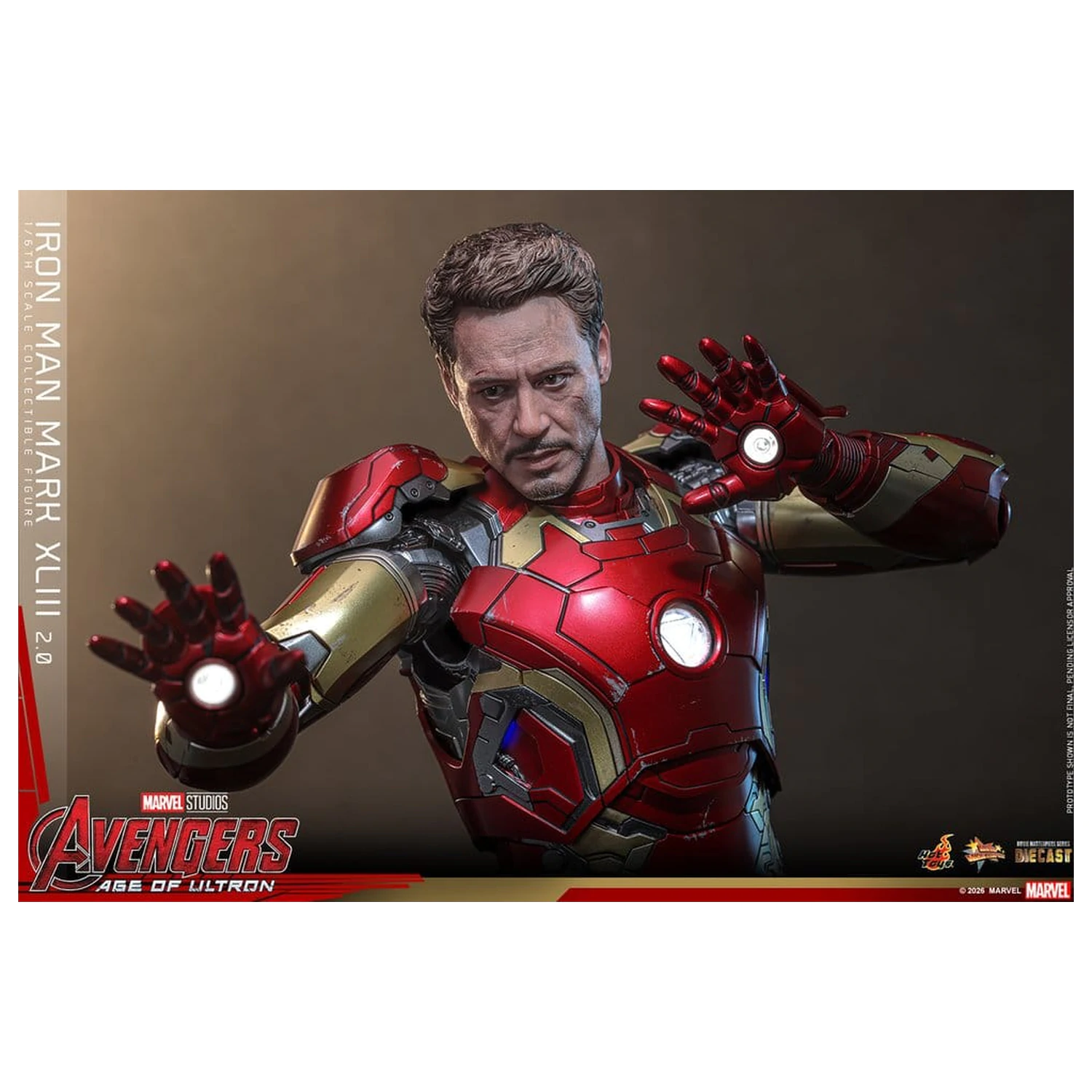 Avengers: Age of Ultron Movie Masterpiece Diecast figura za akciju 1/6 Iron Man Mark XLIII (2.0) 32 cm fotografija proizvoda