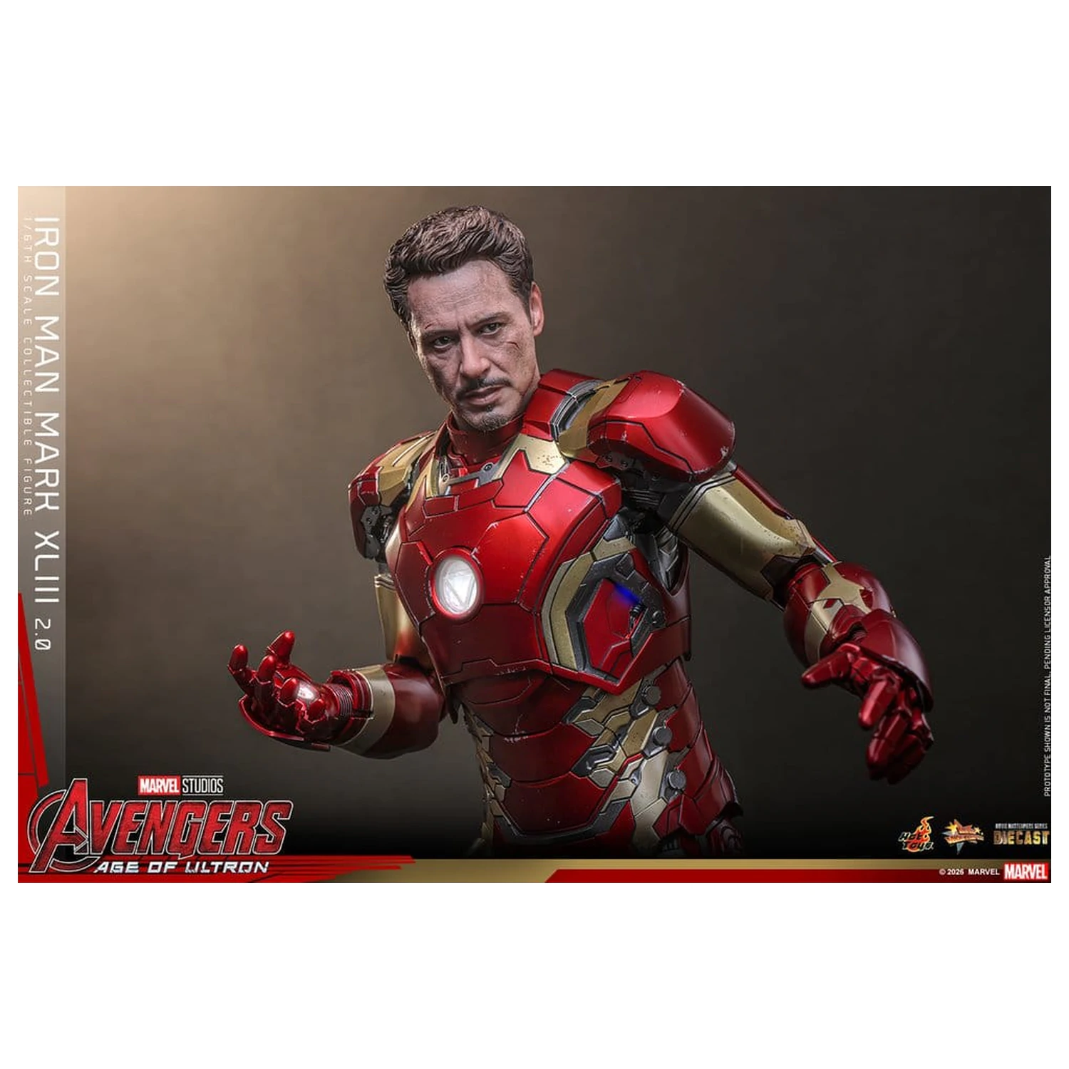 Avengers: Age of Ultron Movie Masterpiece Diecast figura za akciju 1/6 Iron Man Mark XLIII (2.0) 32 cm fotografija proizvoda