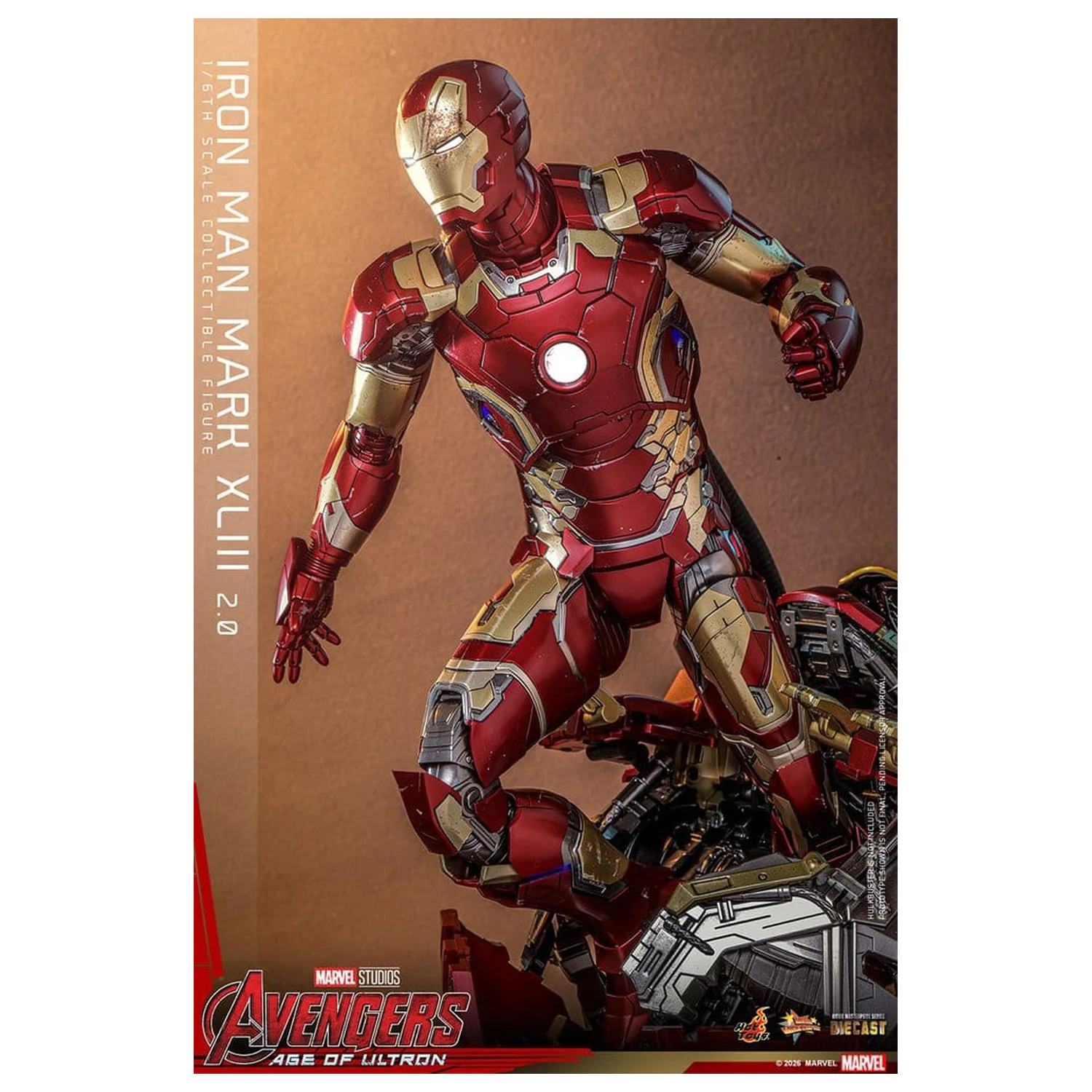 Avengers: Age of Ultron Movie Masterpiece Diecast figura za akciju 1/6 Iron Man Mark XLIII (2.0) 32 cm fotografija proizvoda