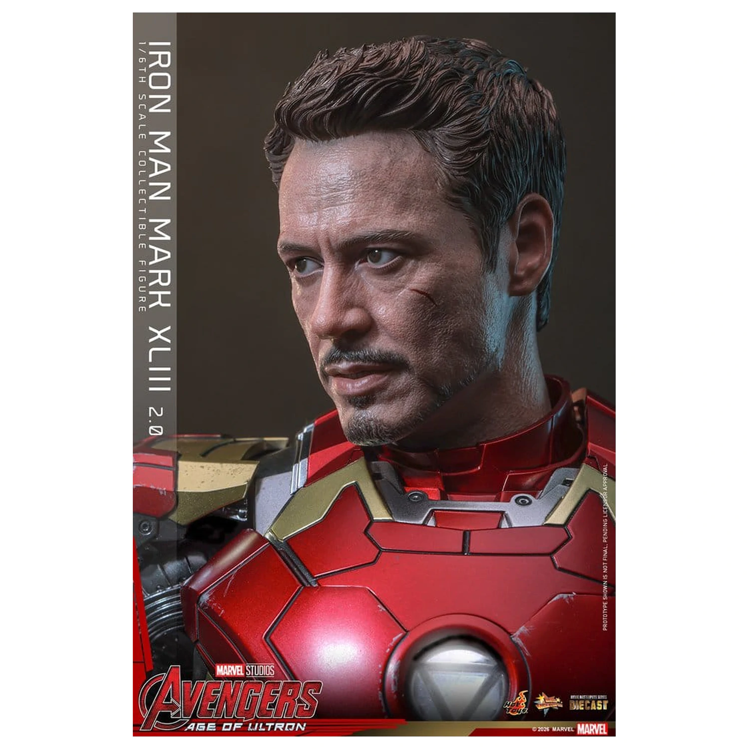 Avengers: Age of Ultron Movie Masterpiece Diecast figura za akciju 1/6 Iron Man Mark XLIII (2.0) 32 cm fotografija proizvoda