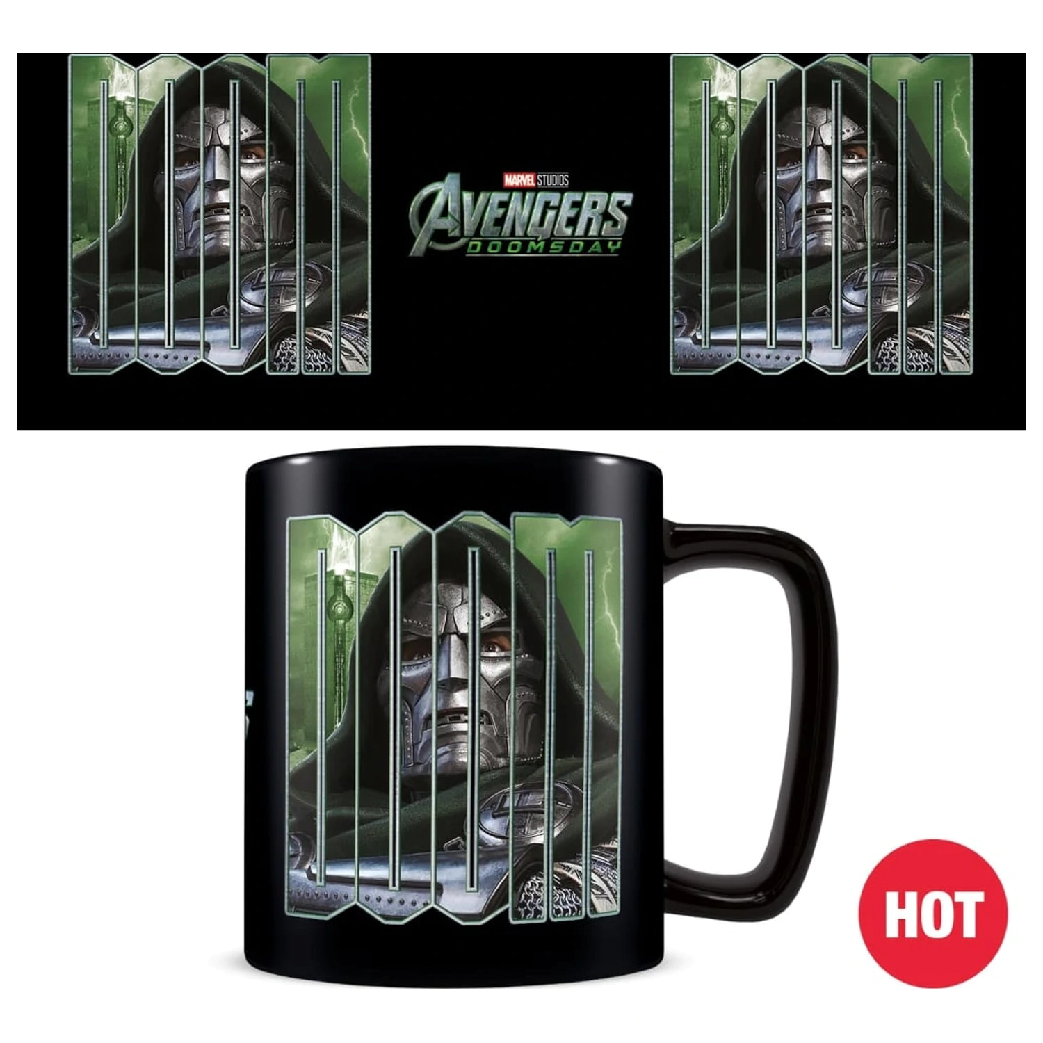 Avengers Doomsday Doctor Doom Heat Change šalica fotografija proizvoda