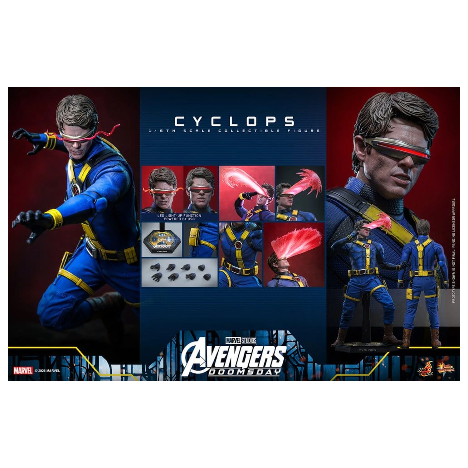 Avengers: Doomsday Movie Masterpiece akcijska figura 1/6 Cyclops 30 cm fotografija proizvoda