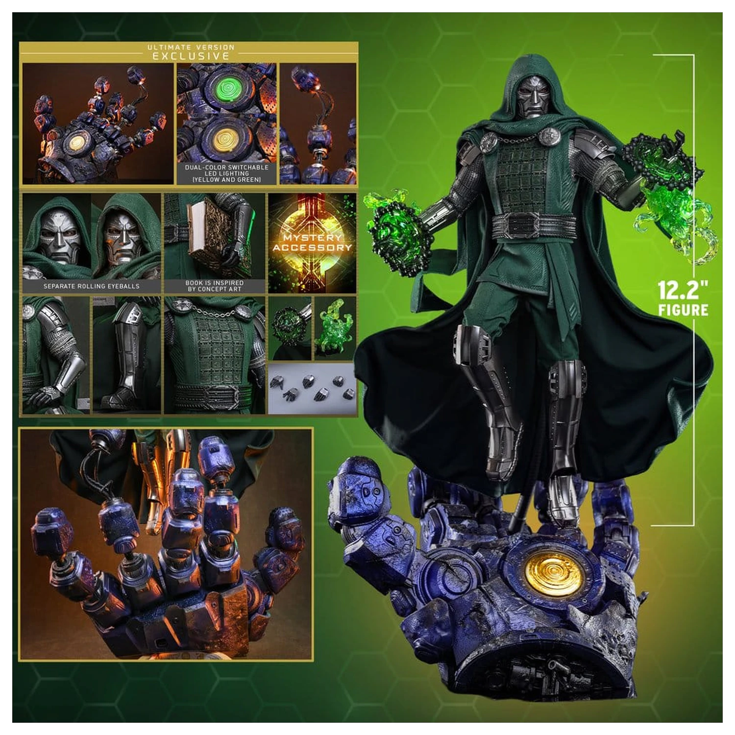 Avengers: Doomsday Movie Masterpiece akcijska figura 1/6 Doctor Doom (Ultimate Version) 31 cm fotografija proizvoda