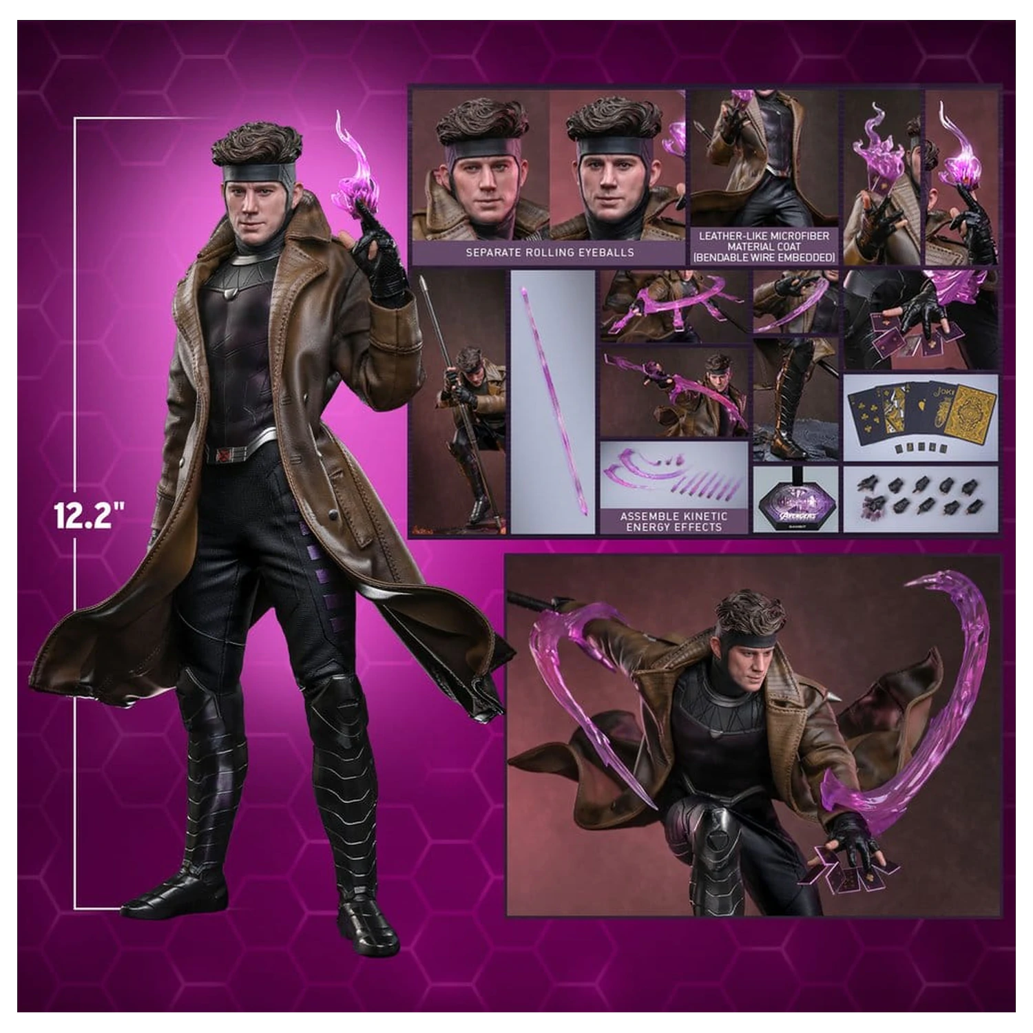 Avengers: Doomsday Movie Masterpiece akcijska figura 1/6 Gambit 31 cm fotografija proizvoda