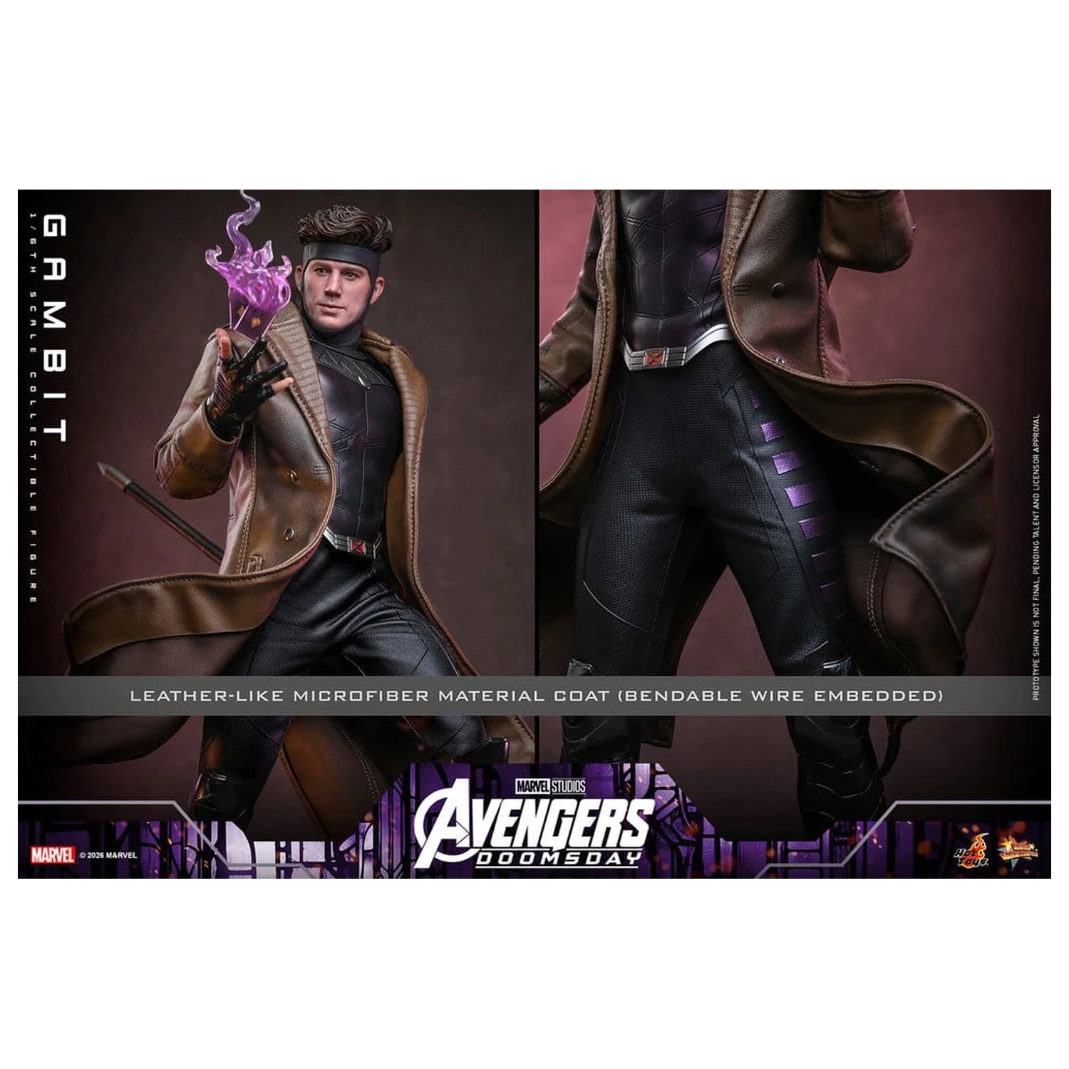 Avengers: Doomsday Movie Masterpiece akcijska figura 1/6 Gambit 31 cm fotografija proizvoda