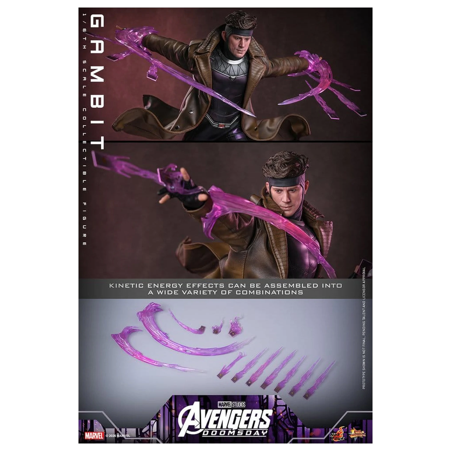 Avengers: Doomsday Movie Masterpiece akcijska figura 1/6 Gambit 31 cm fotografija proizvoda
