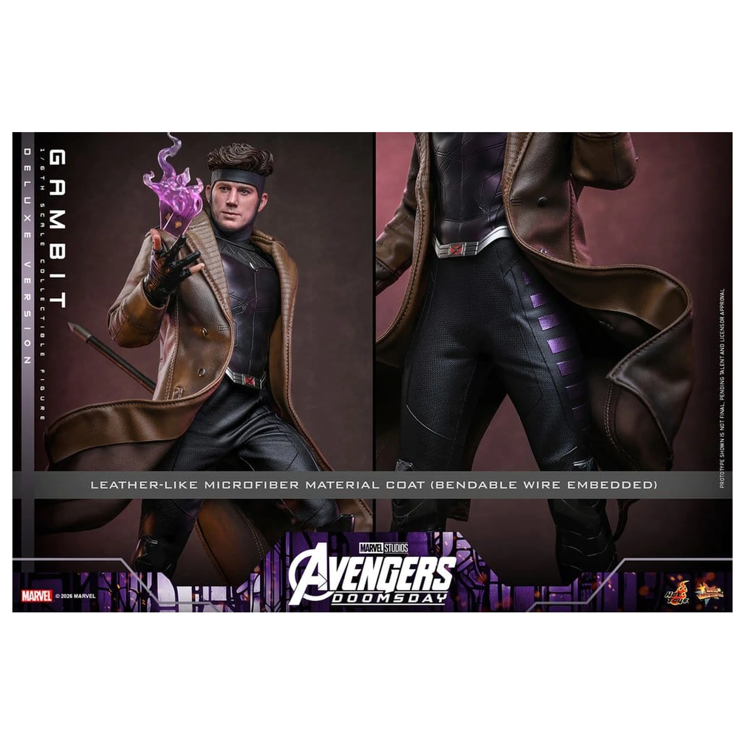 Avengers: Doomsday Movie Masterpiece akcijska figura 1/6 Gambit (Deluxe Version) 31 cm fotografija proizvoda