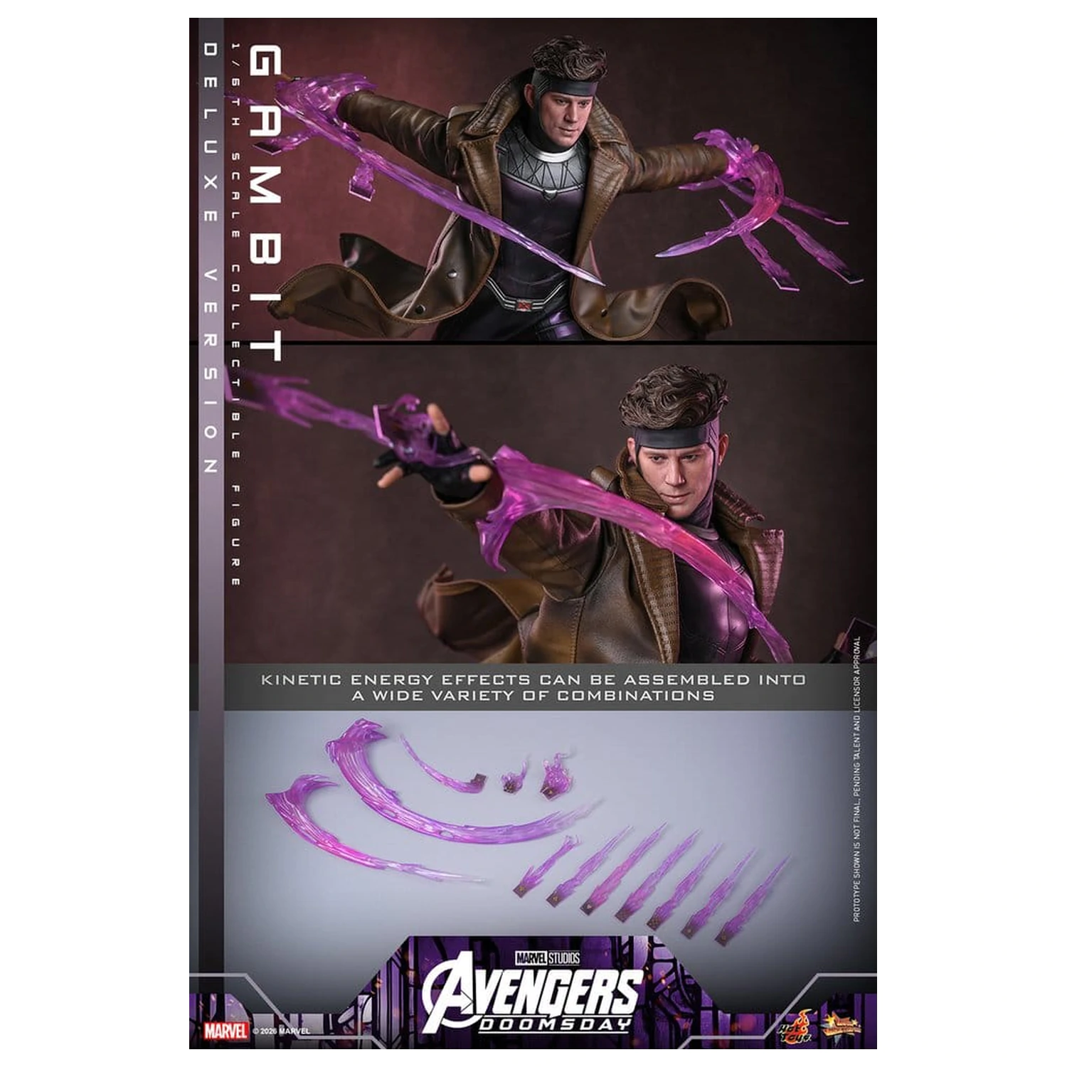 Avengers: Doomsday Movie Masterpiece akcijska figura 1/6 Gambit (Deluxe Version) 31 cm fotografija proizvoda