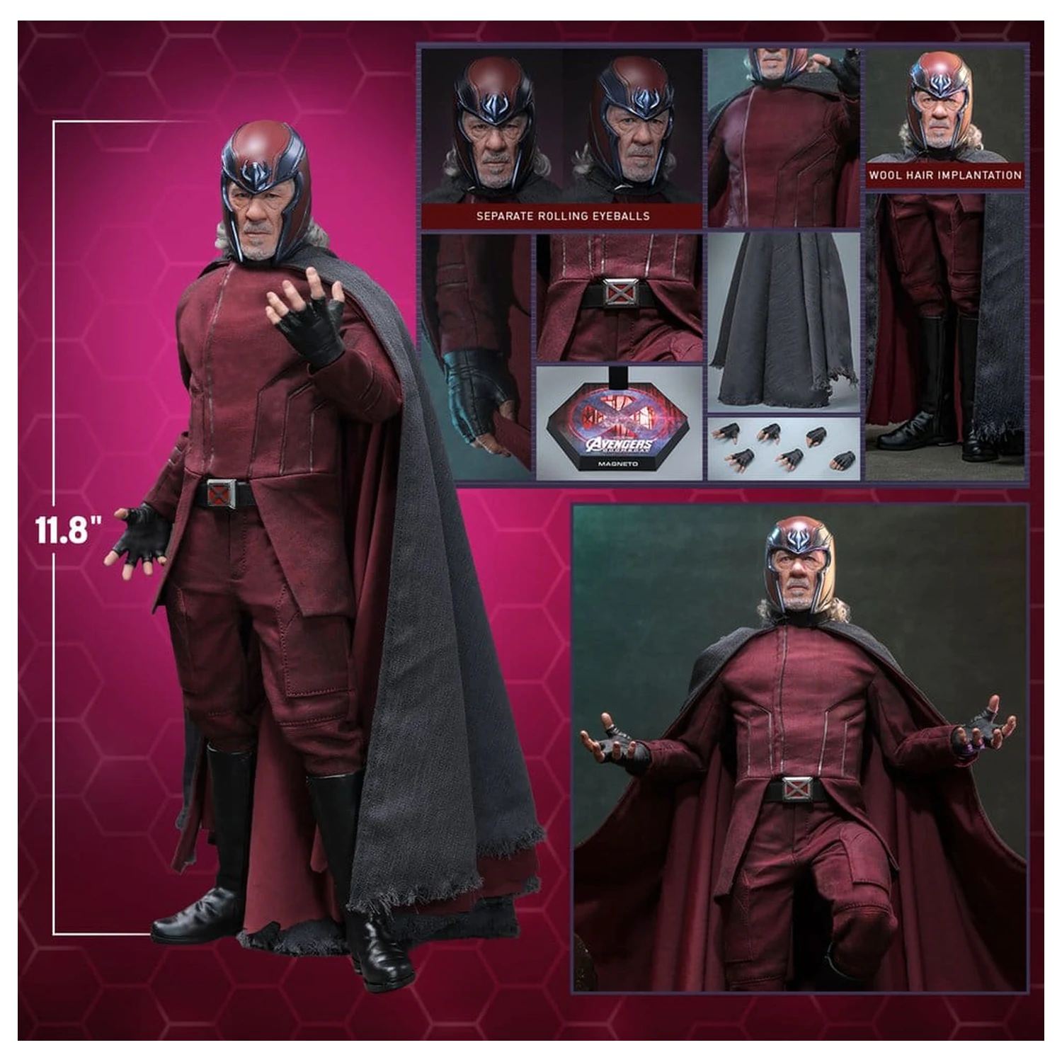 Avengers: Doomsday Movie Masterpiece akcijska figura 1/6 Magneto 30 cm fotografija proizvoda