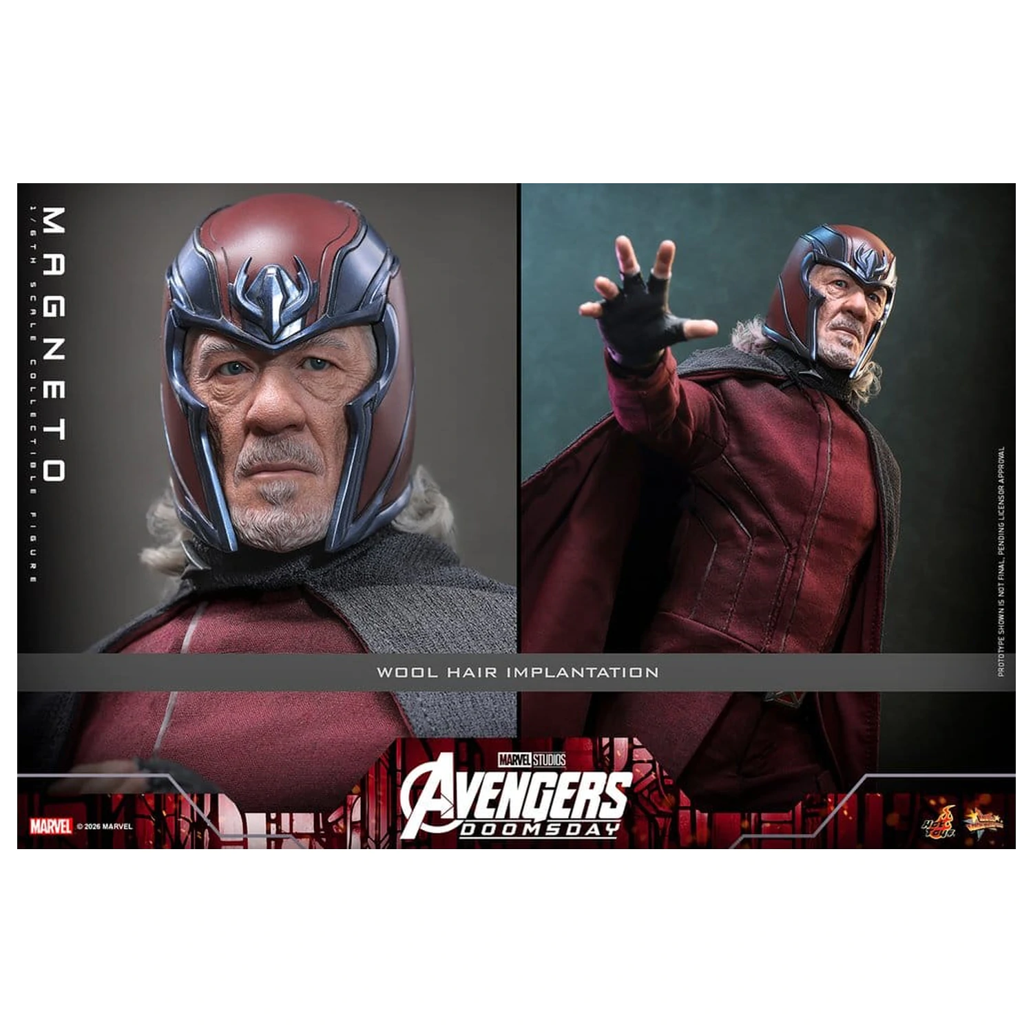 Avengers: Doomsday Movie Masterpiece akcijska figura 1/6 Magneto 30 cm fotografija proizvoda
