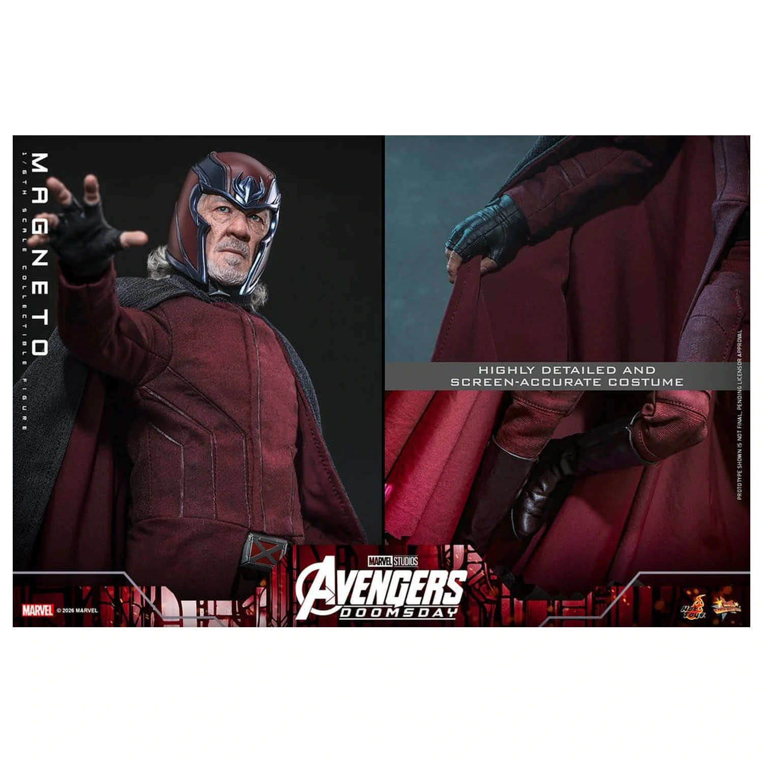 Avengers: Doomsday Movie Masterpiece akcijska figura 1/6 Magneto 30 cm fotografija proizvoda