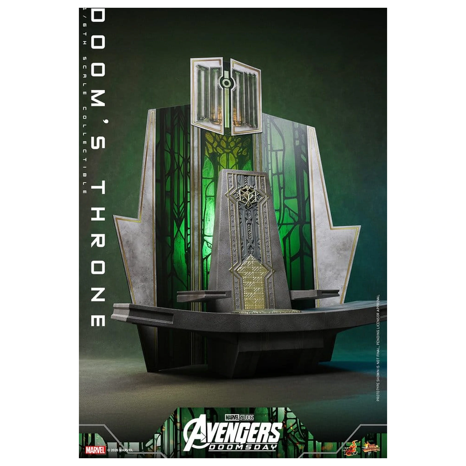 Avengers: Doomsday Movie Masterpiece akcijska figura dodatak 1/6 Doom's Throne 33 cm fotografija proizvoda