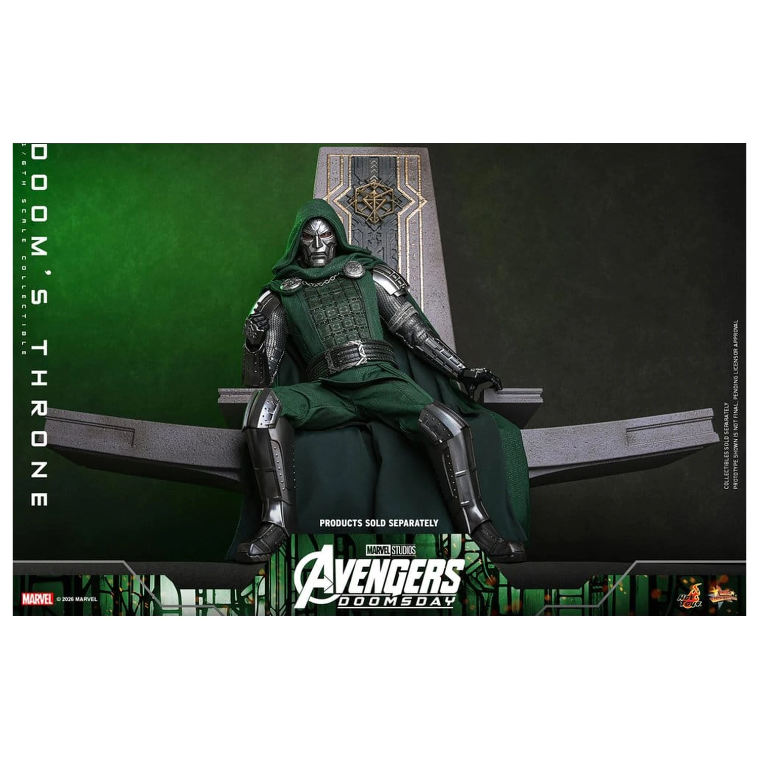 Avengers: Doomsday Movie Masterpiece akcijska figura dodatak 1/6 Doom's Throne 33 cm fotografija proizvoda