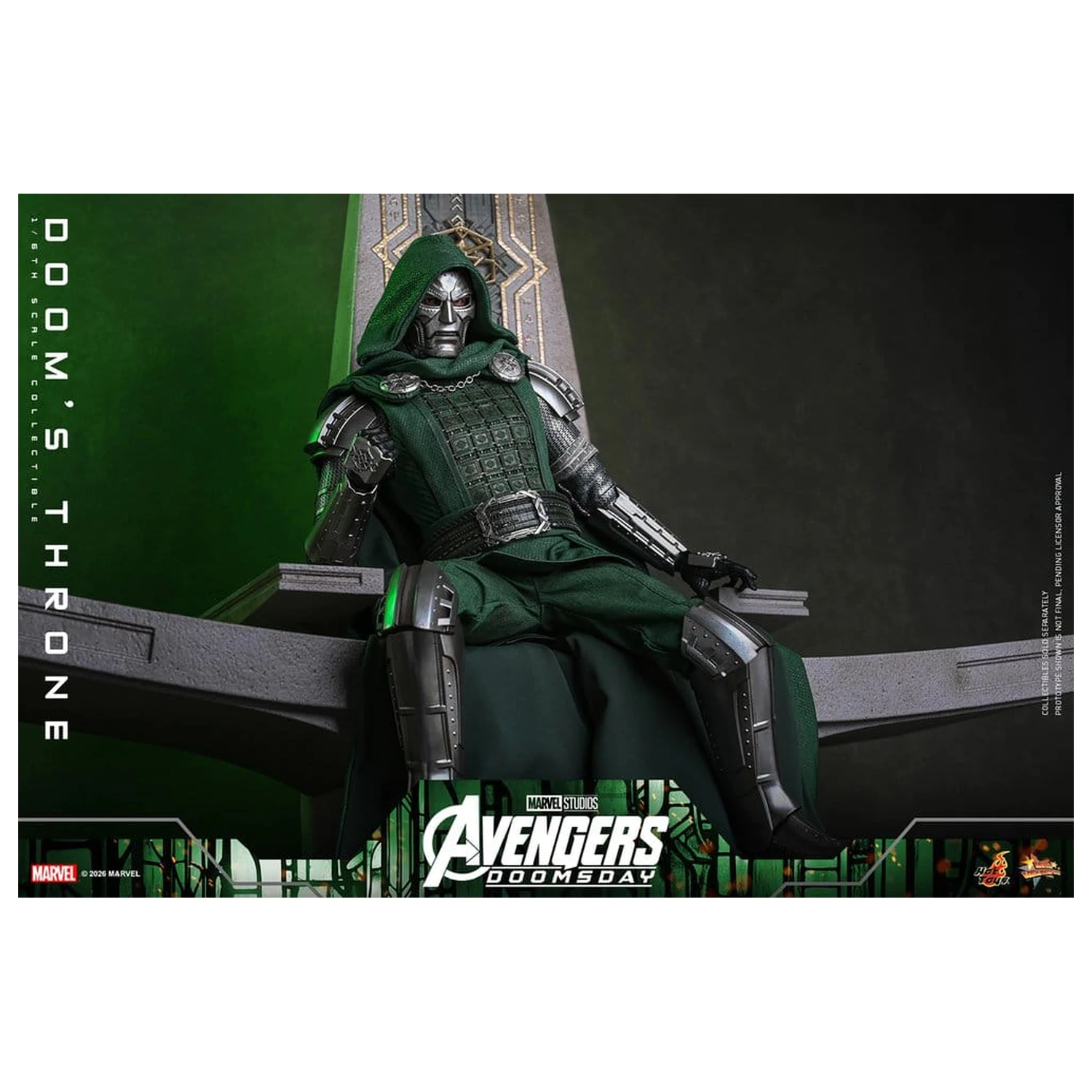 Avengers: Doomsday Movie Masterpiece akcijska figura dodatak 1/6 Doom's Throne 33 cm fotografija proizvoda