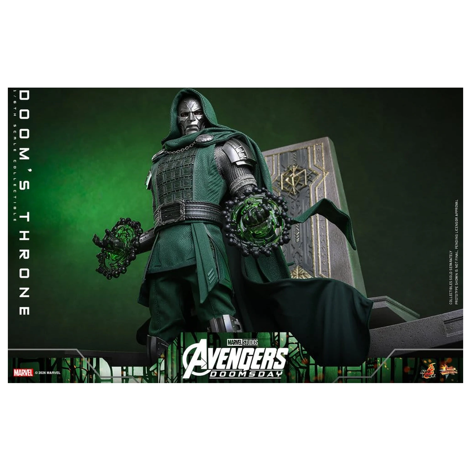Avengers: Doomsday Movie Masterpiece akcijska figura dodatak 1/6 Doom's Throne 33 cm fotografija proizvoda