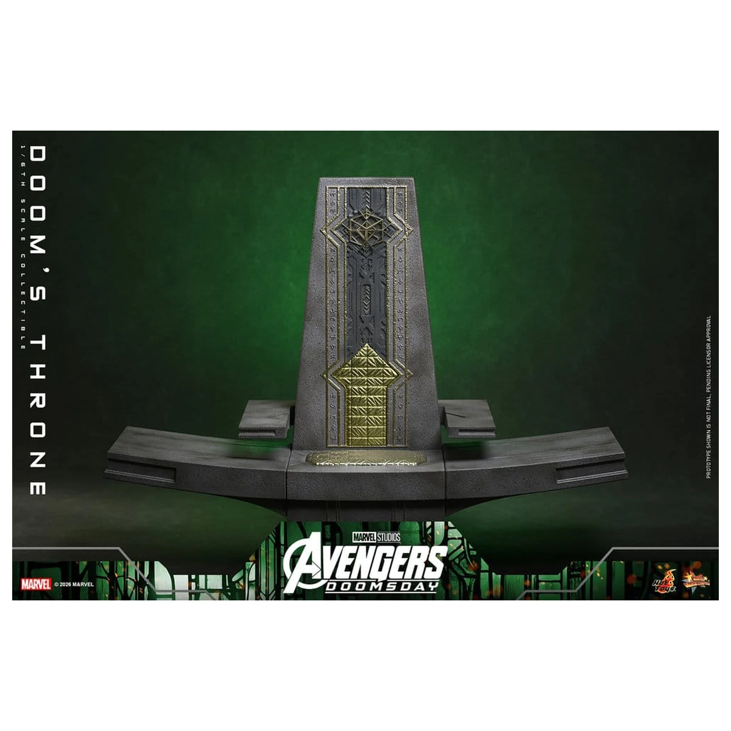 Avengers: Doomsday Movie Masterpiece akcijska figura dodatak 1/6 Doom's Throne 33 cm fotografija proizvoda
