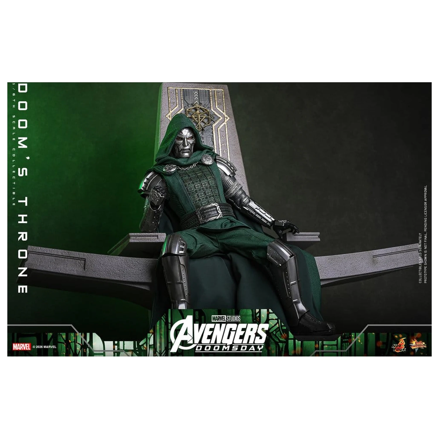 Avengers: Doomsday Movie Masterpiece akcijska figura dodatak 1/6 Doom's Throne 33 cm fotografija proizvoda