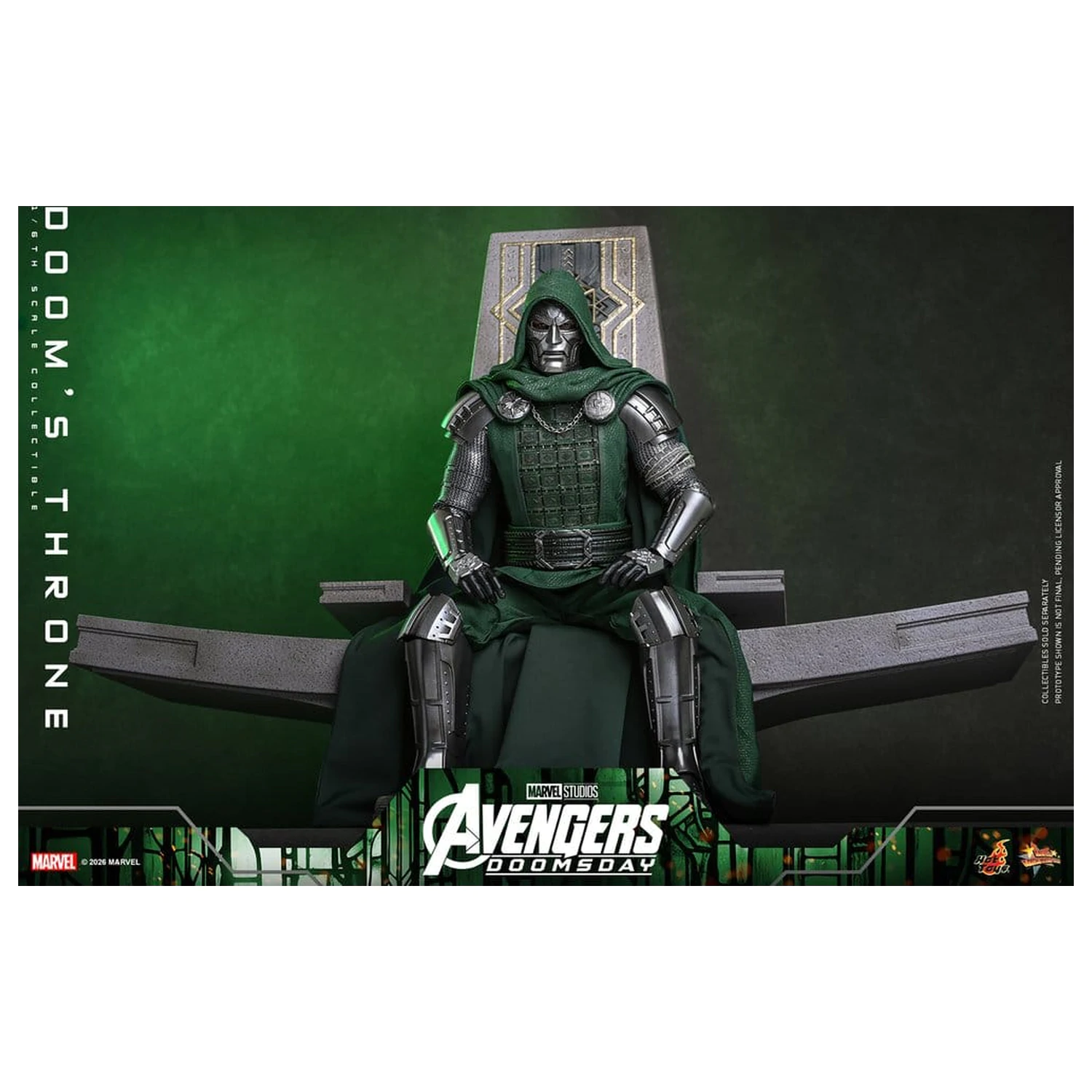 Avengers: Doomsday Movie Masterpiece akcijska figura dodatak 1/6 Doom's Throne 33 cm fotografija proizvoda