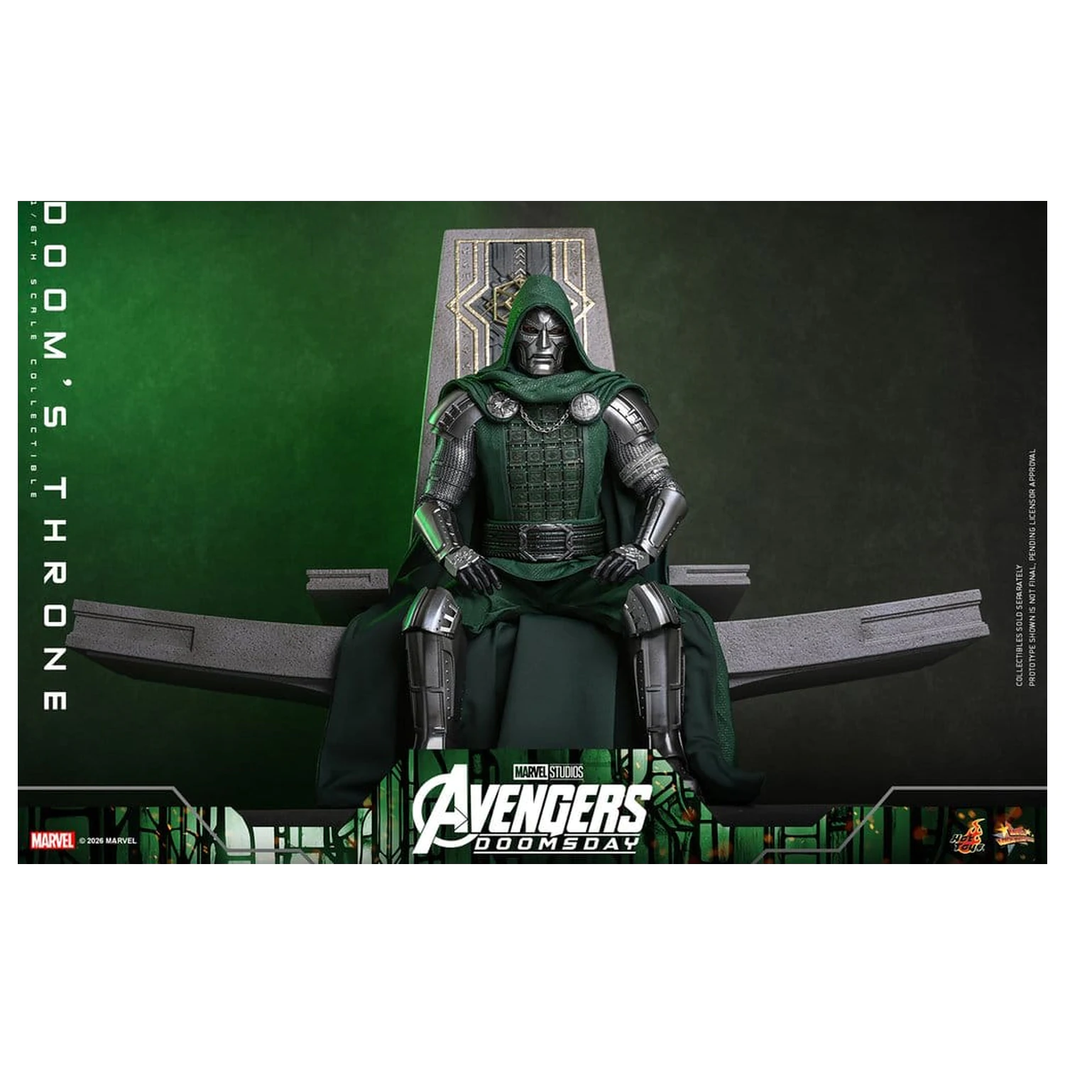 Avengers: Doomsday Movie Masterpiece akcijska figura dodatak 1/6 Doom's Throne 33 cm fotografija proizvoda