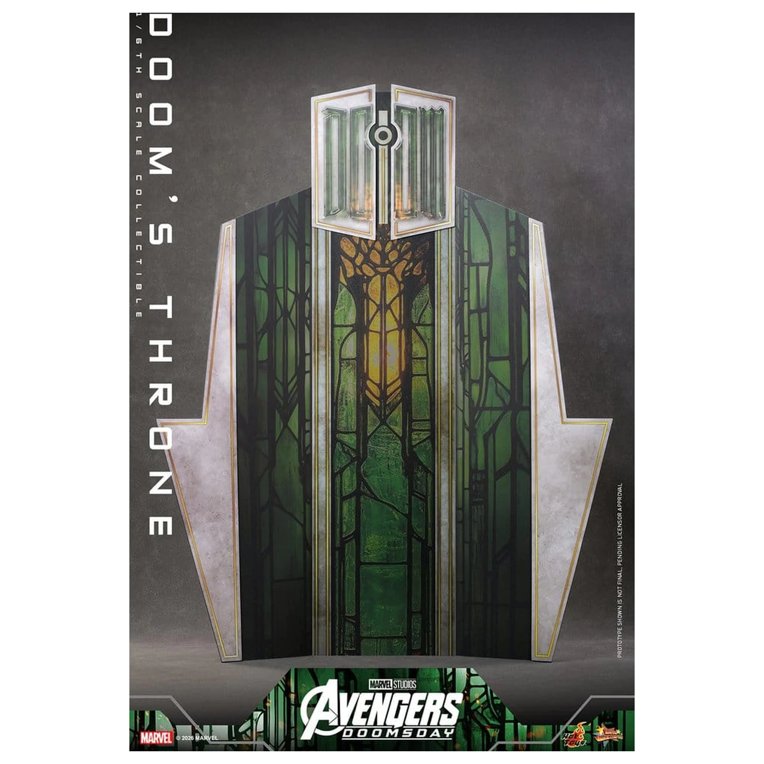 Avengers: Doomsday Movie Masterpiece akcijska figura dodatak 1/6 Doom's Throne 33 cm fotografija proizvoda