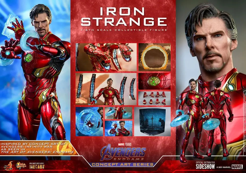 Avengers: Endgame Concept Art Series PVC akcijska figura 1/6 Iron Strange 32 cm fotografija proizvoda