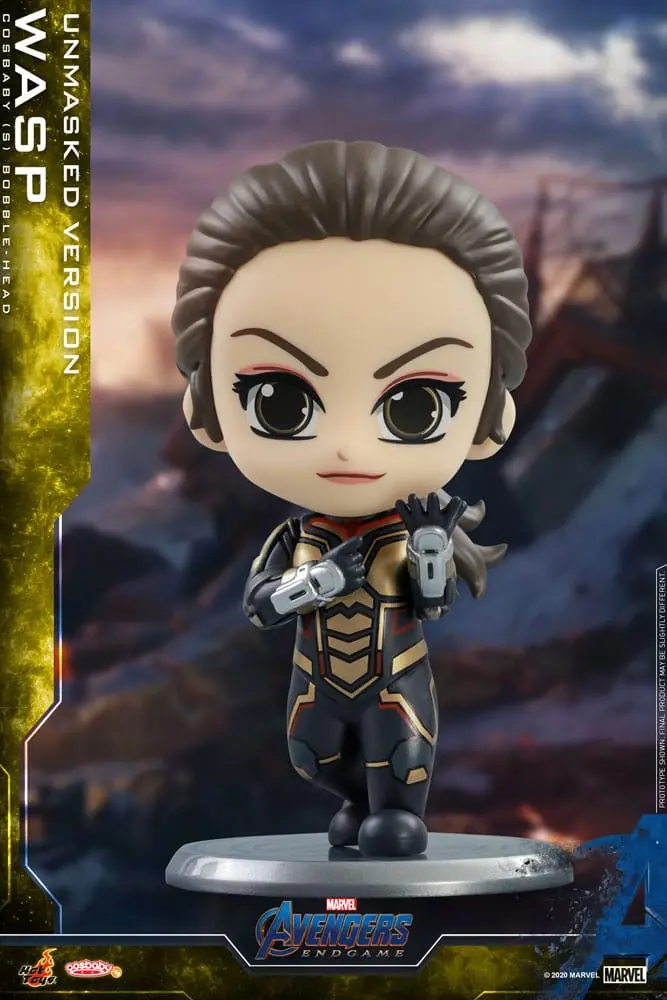 Avengers: Endgame Cosbaby (S) Mini Figura The Wasp (Unmasked Version) 10 cm fotografija proizvoda