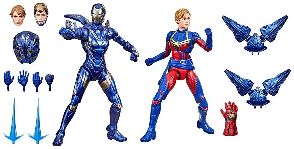 Avengers: Endgame Marvel Legends akcijska figura 2021 Captain Marvel & Rescue Armor 15 cm fotografija proizvoda