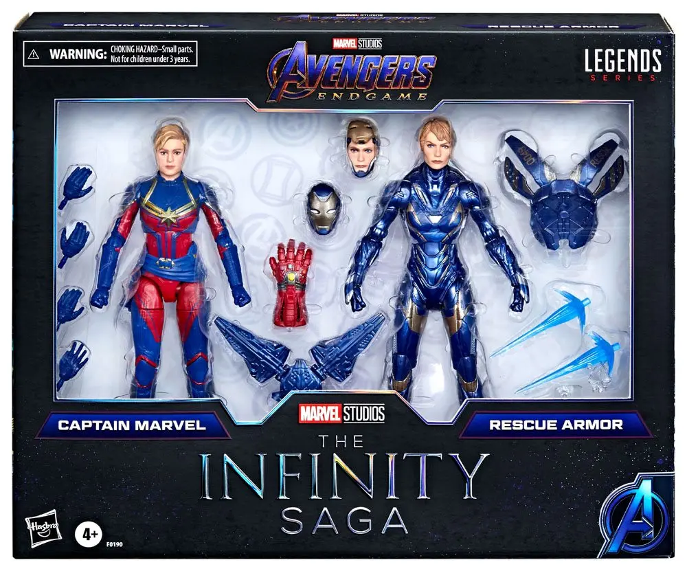 Avengers: Endgame Marvel Legends akcijska figura 2021 Captain Marvel & Rescue Armor 15 cm fotografija proizvoda