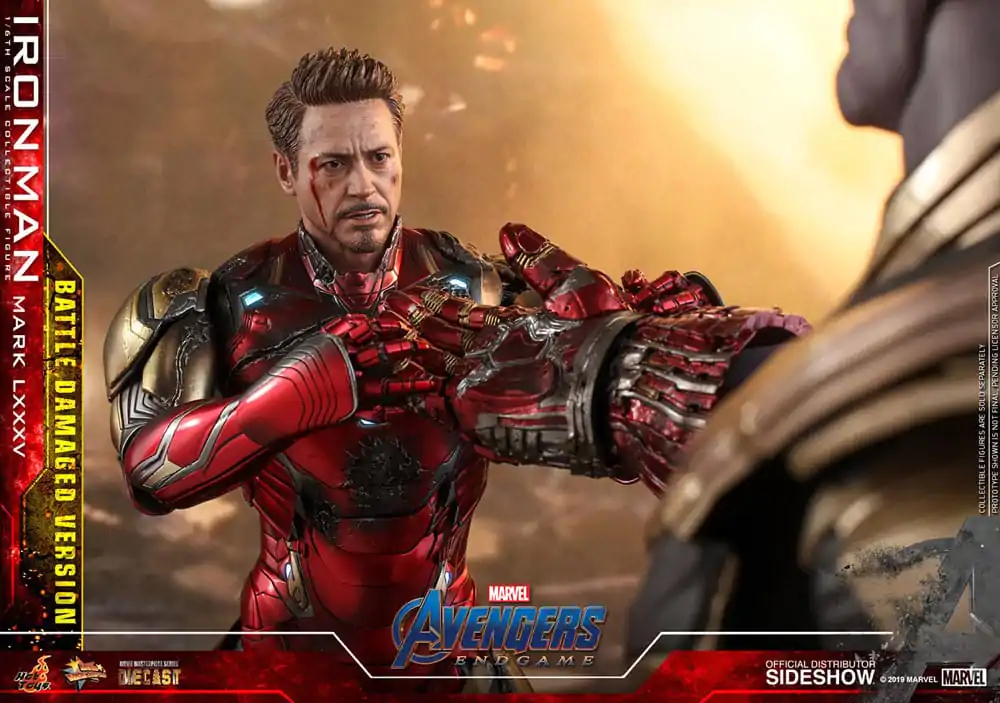 Avengers: Endgame Movie Masterpiece Diecast akcijska figura 1/6 Iron Man Mark LXXXV (Battle Damaged Version) Special Edition 32 cm fotografija proizvoda