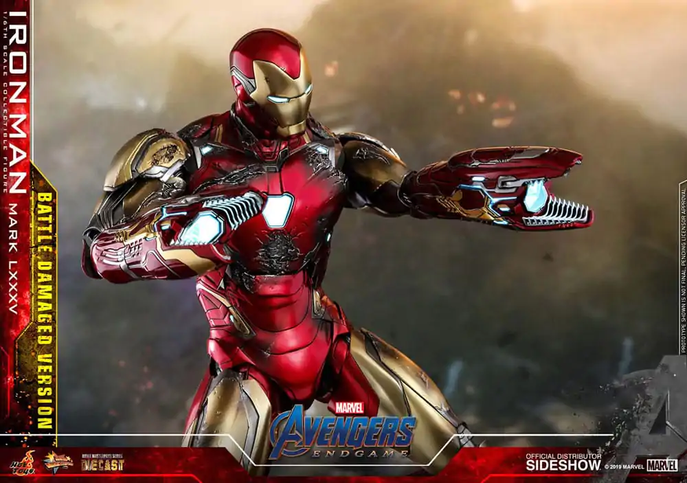 Avengers: Endgame Movie Masterpiece Diecast akcijska figura 1/6 Iron Man Mark LXXXV (Battle Damaged Version) Special Edition 32 cm fotografija proizvoda