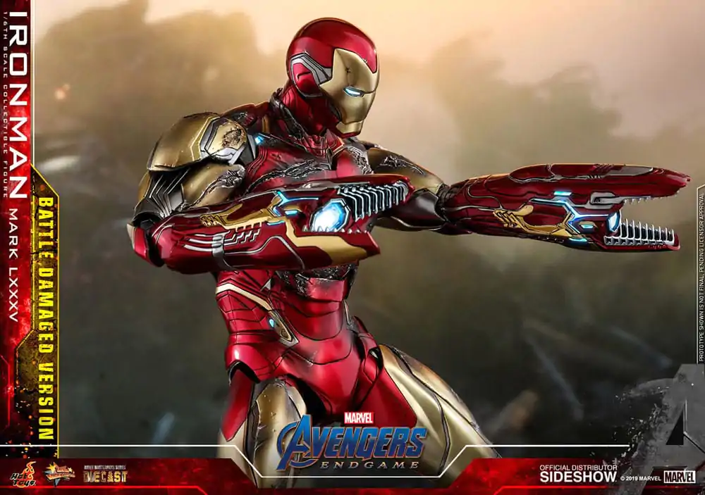 Avengers: Endgame Movie Masterpiece Diecast akcijska figura 1/6 Iron Man Mark LXXXV (Battle Damaged Version) Special Edition 32 cm fotografija proizvoda