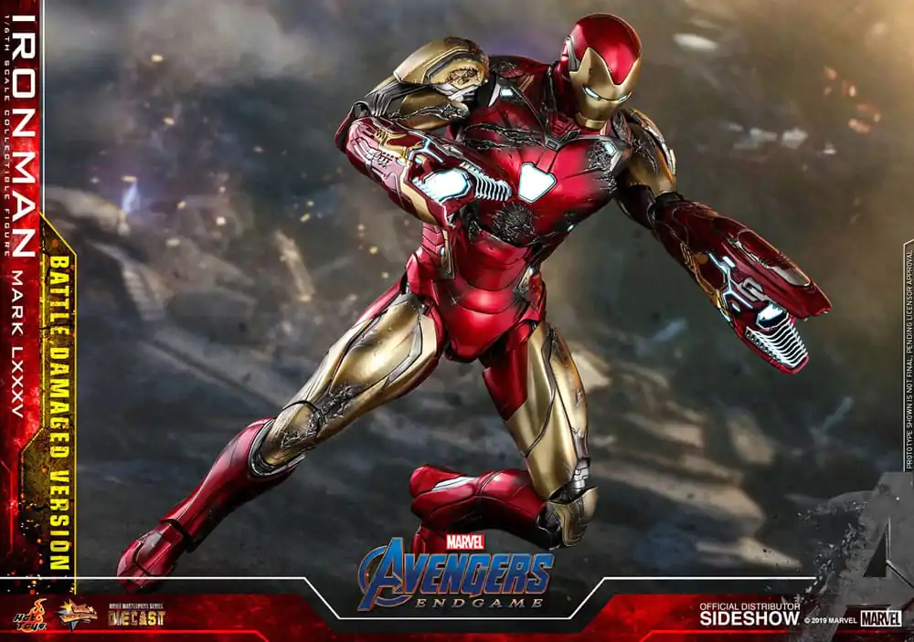 Avengers: Endgame Movie Masterpiece Diecast akcijska figura 1/6 Iron Man Mark LXXXV (Battle Damaged Version) Special Edition 32 cm fotografija proizvoda