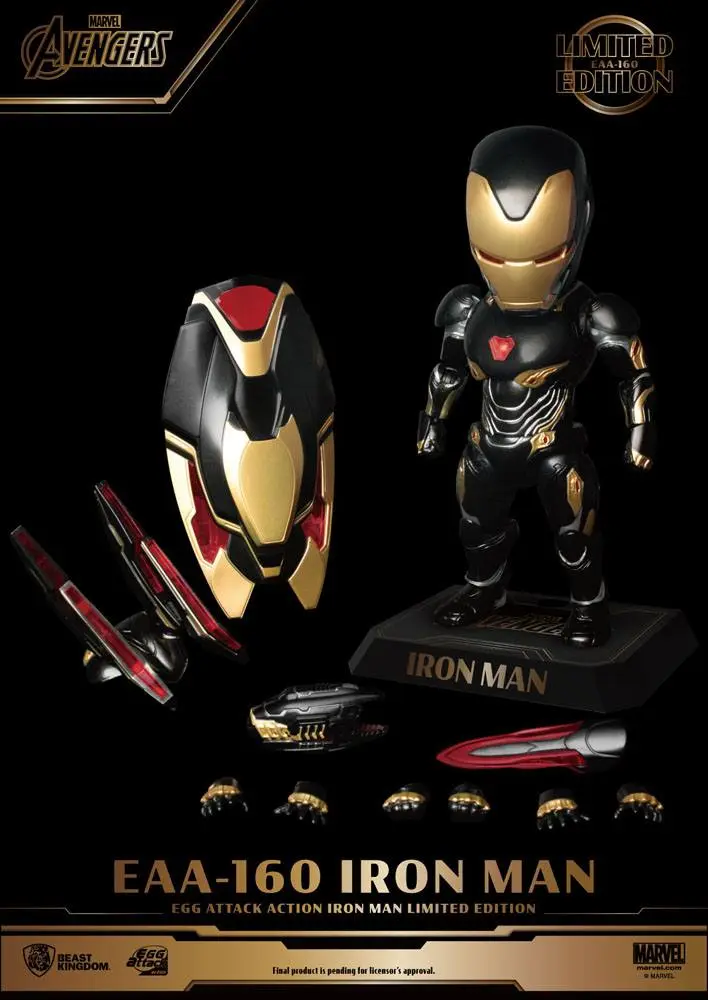 Avengers Infinity War Egg Attack Action Figura Iron Man Mark 50 Limited Edition 16 cm fotografija proizvoda