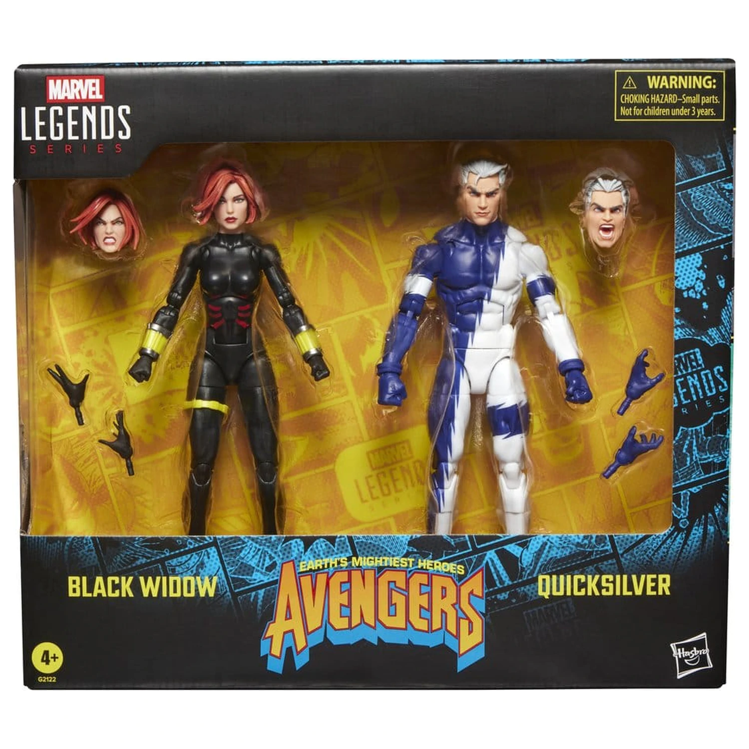 Avengers Marvel Legends Akcijska figura dvostruko pakiranje Black Widow & Quicksilver 15 cm fotografija proizvoda
