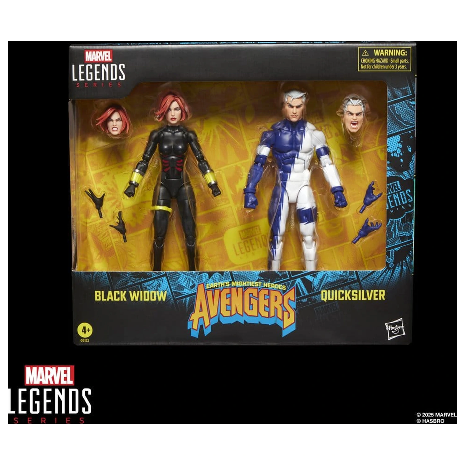 Avengers Marvel Legends Akcijska figura dvostruko pakiranje Black Widow & Quicksilver 15 cm fotografija proizvoda