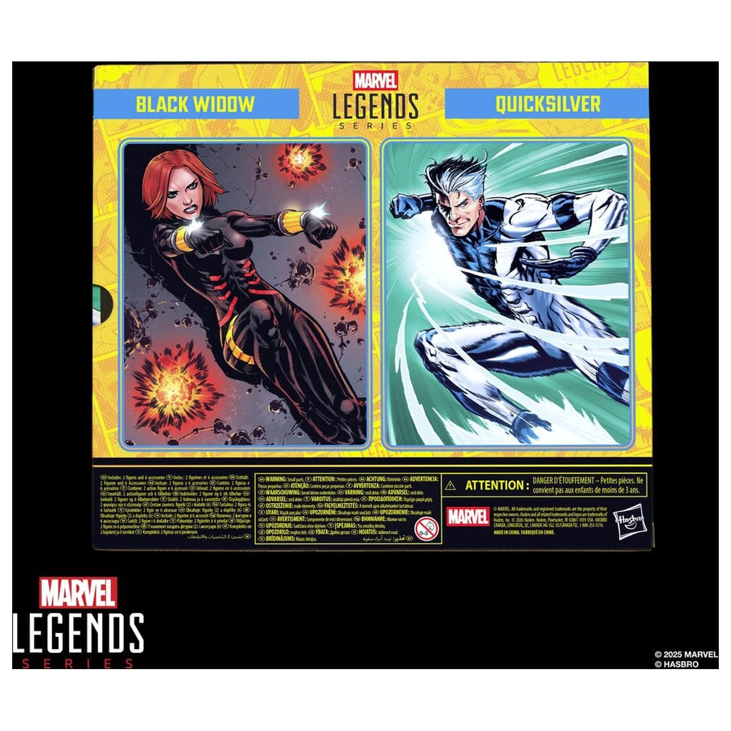 Avengers Marvel Legends Akcijska figura dvostruko pakiranje Black Widow & Quicksilver 15 cm fotografija proizvoda