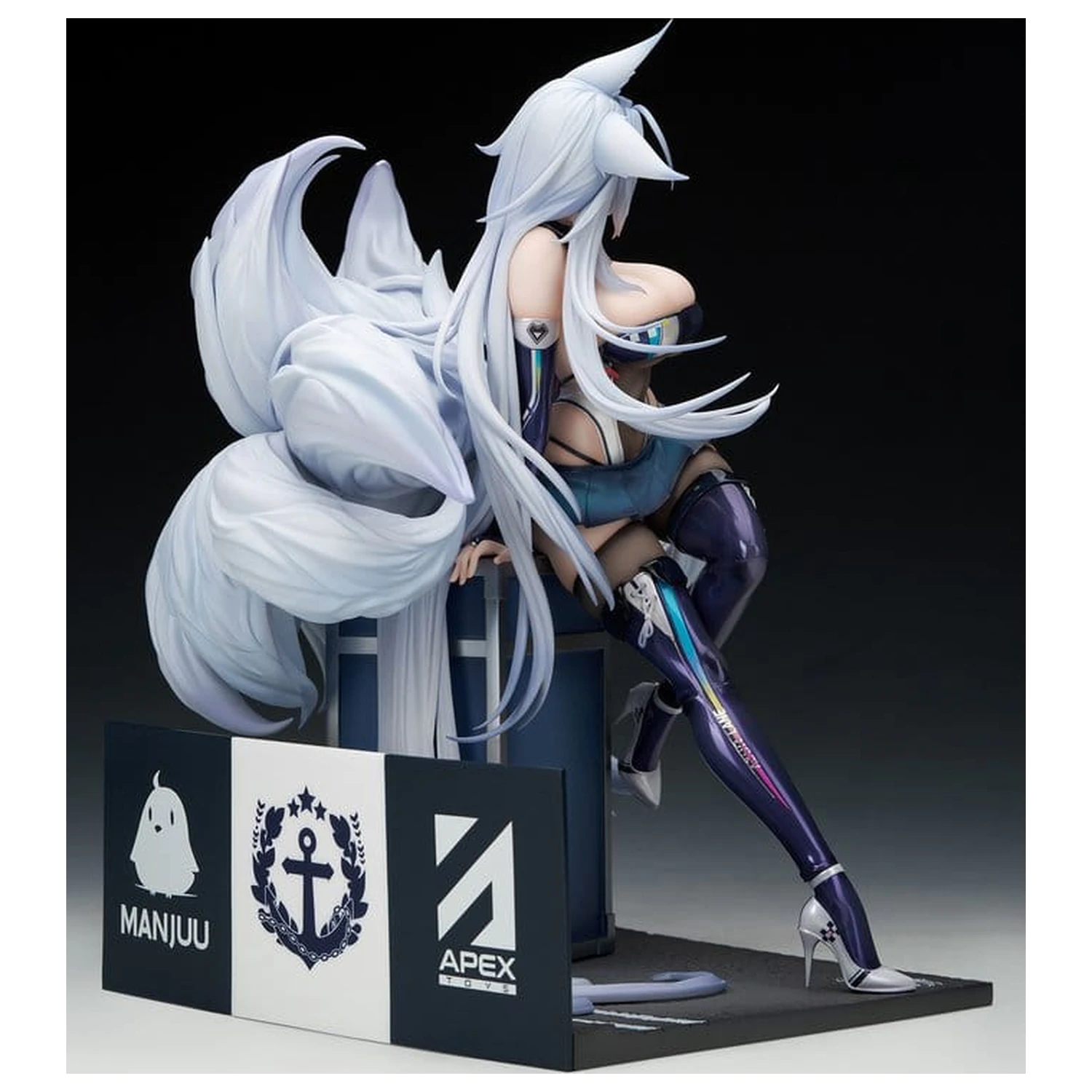 Azur Lane PVC figura 1/7 Shinano Moonlit Chrome Ver. Akrilno specijalno izdanje s postoljem za prikaz 25 cm fotografija proizvoda