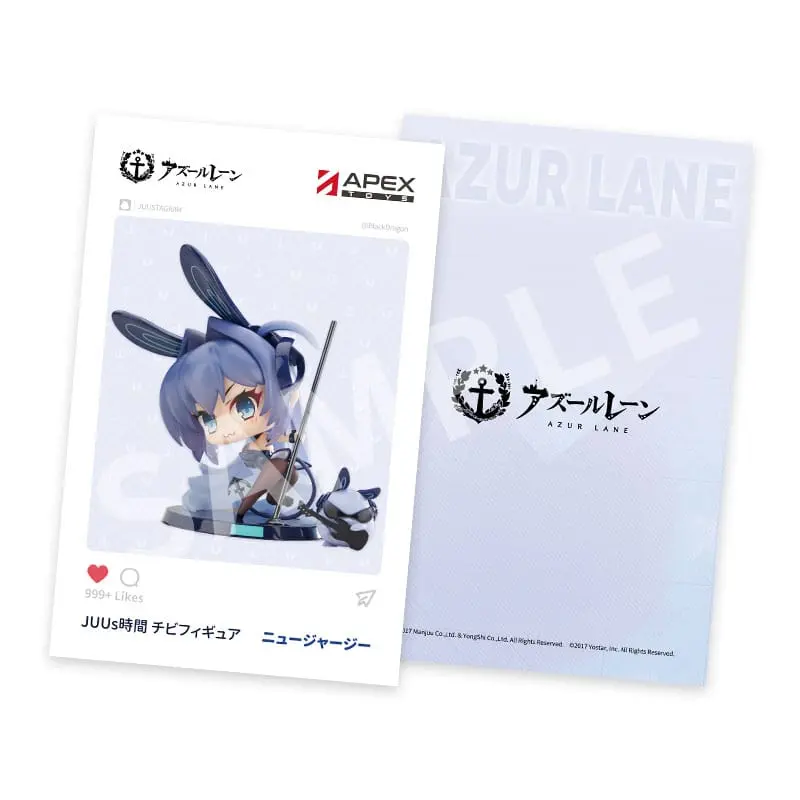 Azur Lane PVC Figura Deformirana JUUs Time Chibi New Jersey 8 cm fotografija proizvoda