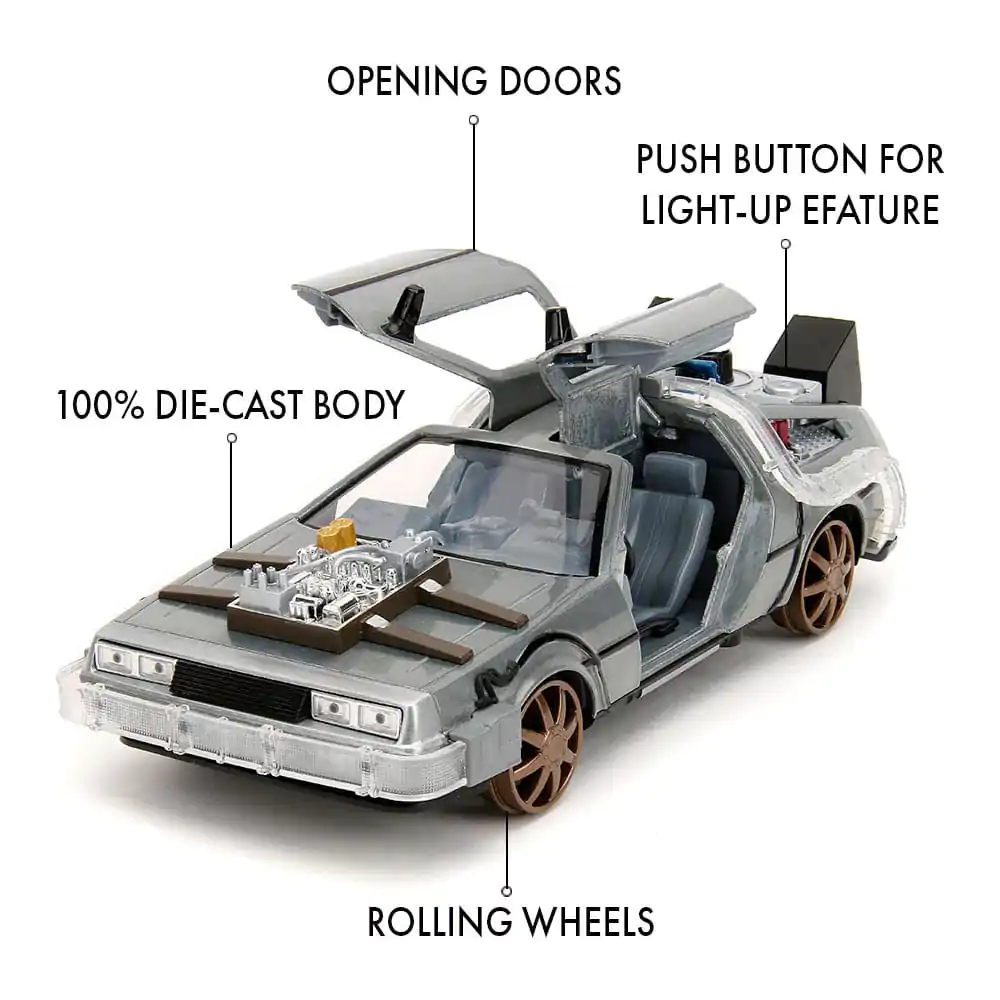 Back to the Future 3 Diecast Model 1/24 Model vremeplova 4" fotografija proizvoda