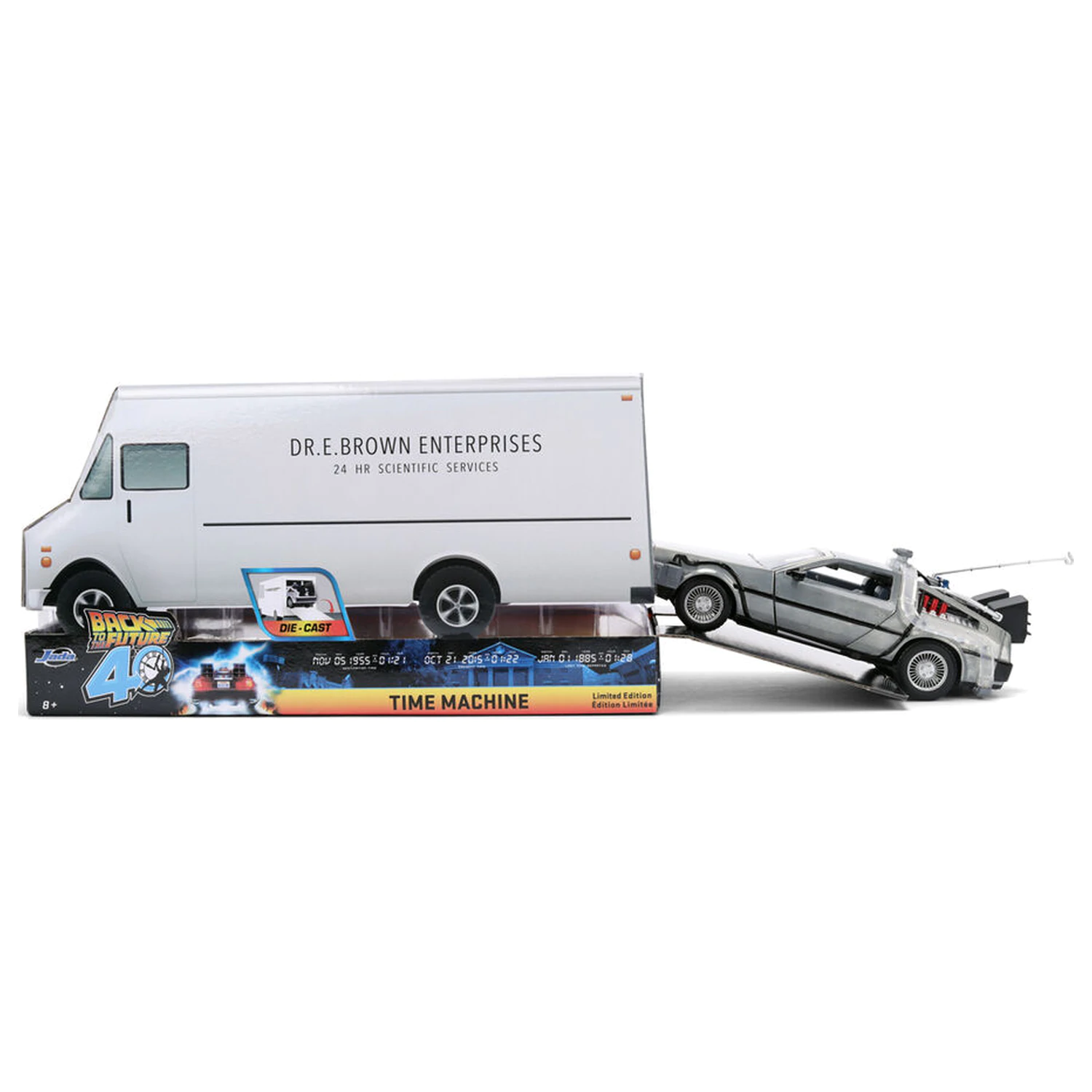 Back to the Future 40th Anniversary Time Machine Hollywood Rides DeLorean replika fotografija proizvoda